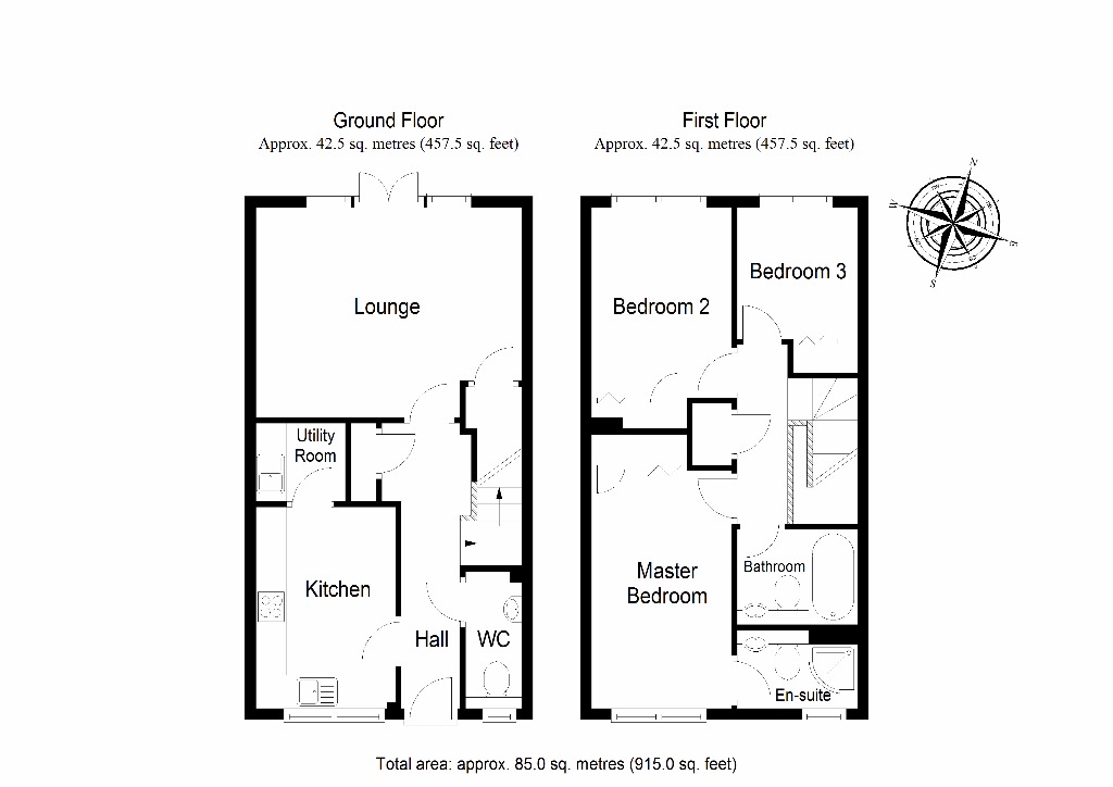 3 Bedrooms Terraced house for sale in Eskbridge, Penicuik, Midlothian EH26
