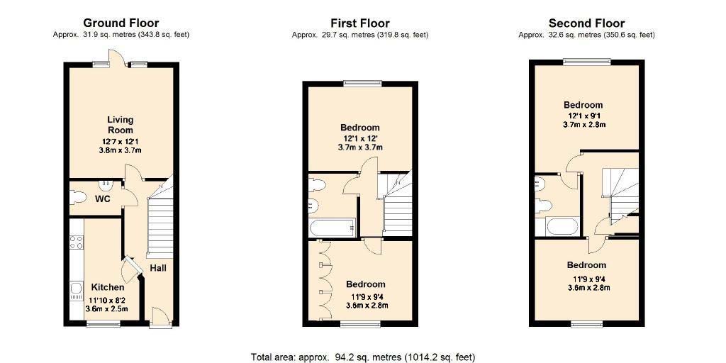 4 Bedrooms Terraced house to rent in The Spires, Canterbury CT2