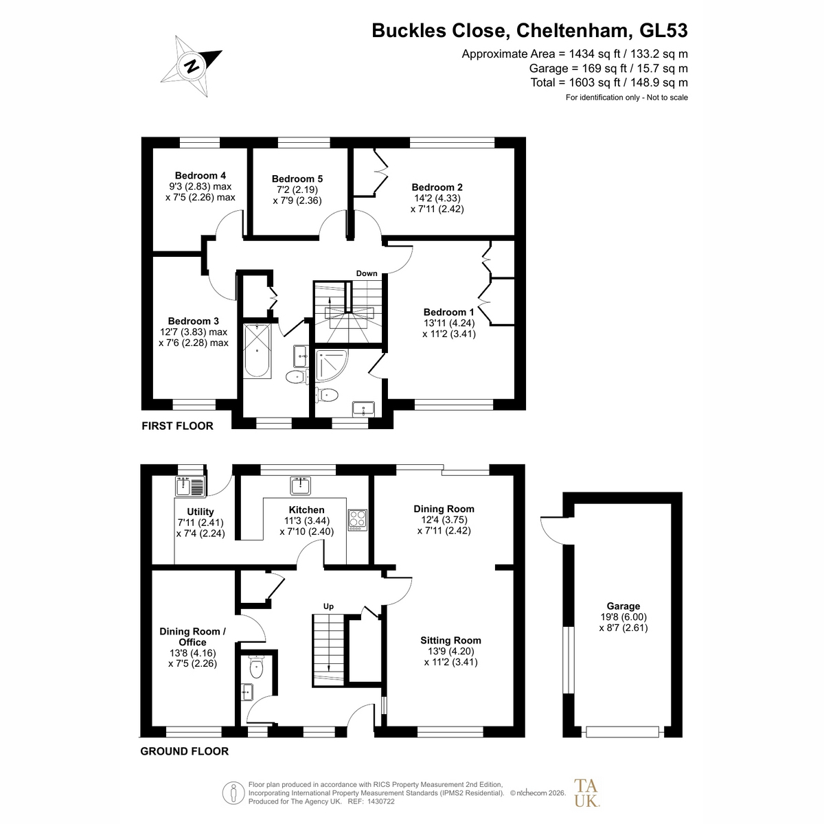 38, Buckles Close, Cheltenham floorplan