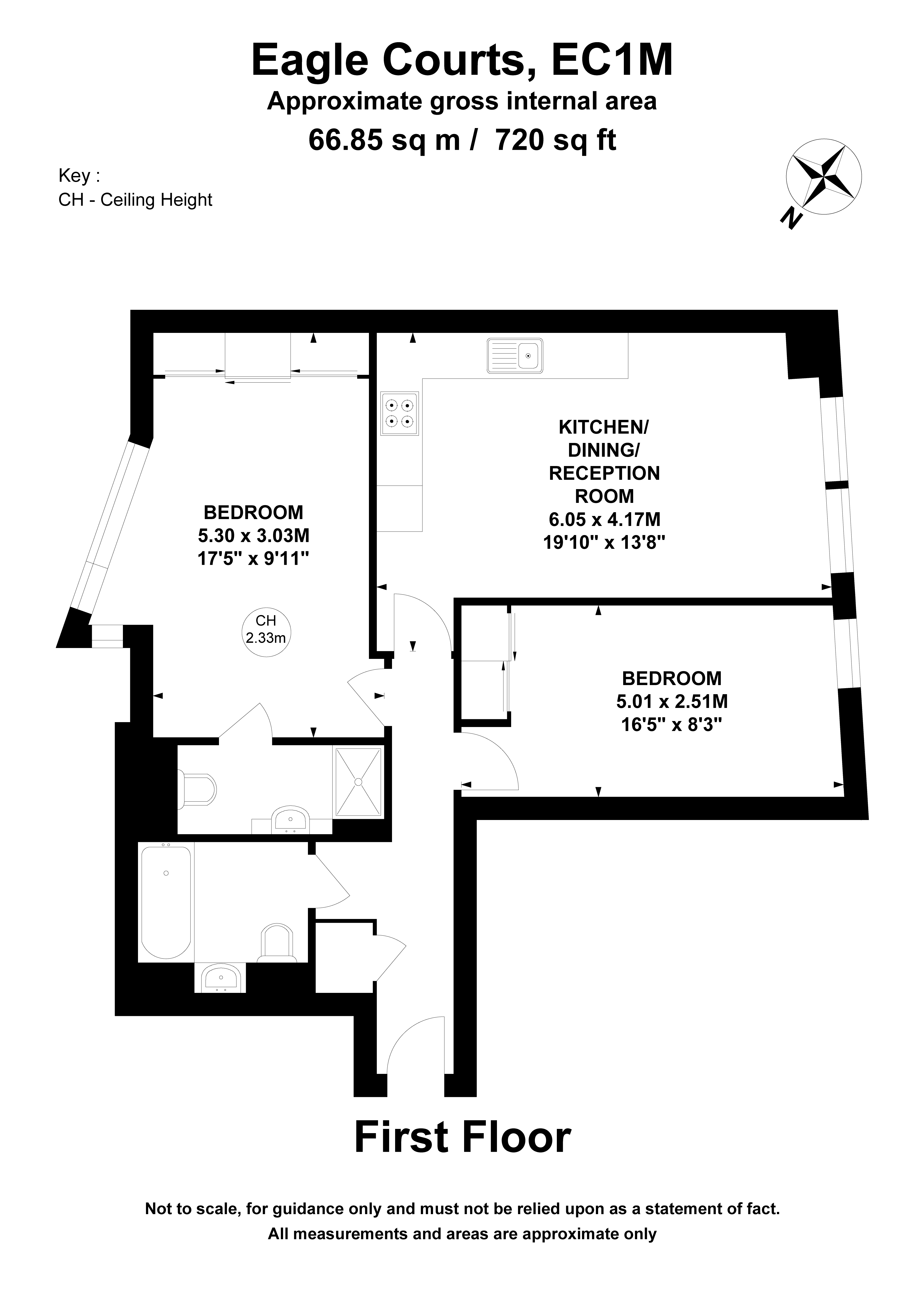 Flat 1, 10, Eagle Court, London floorplan