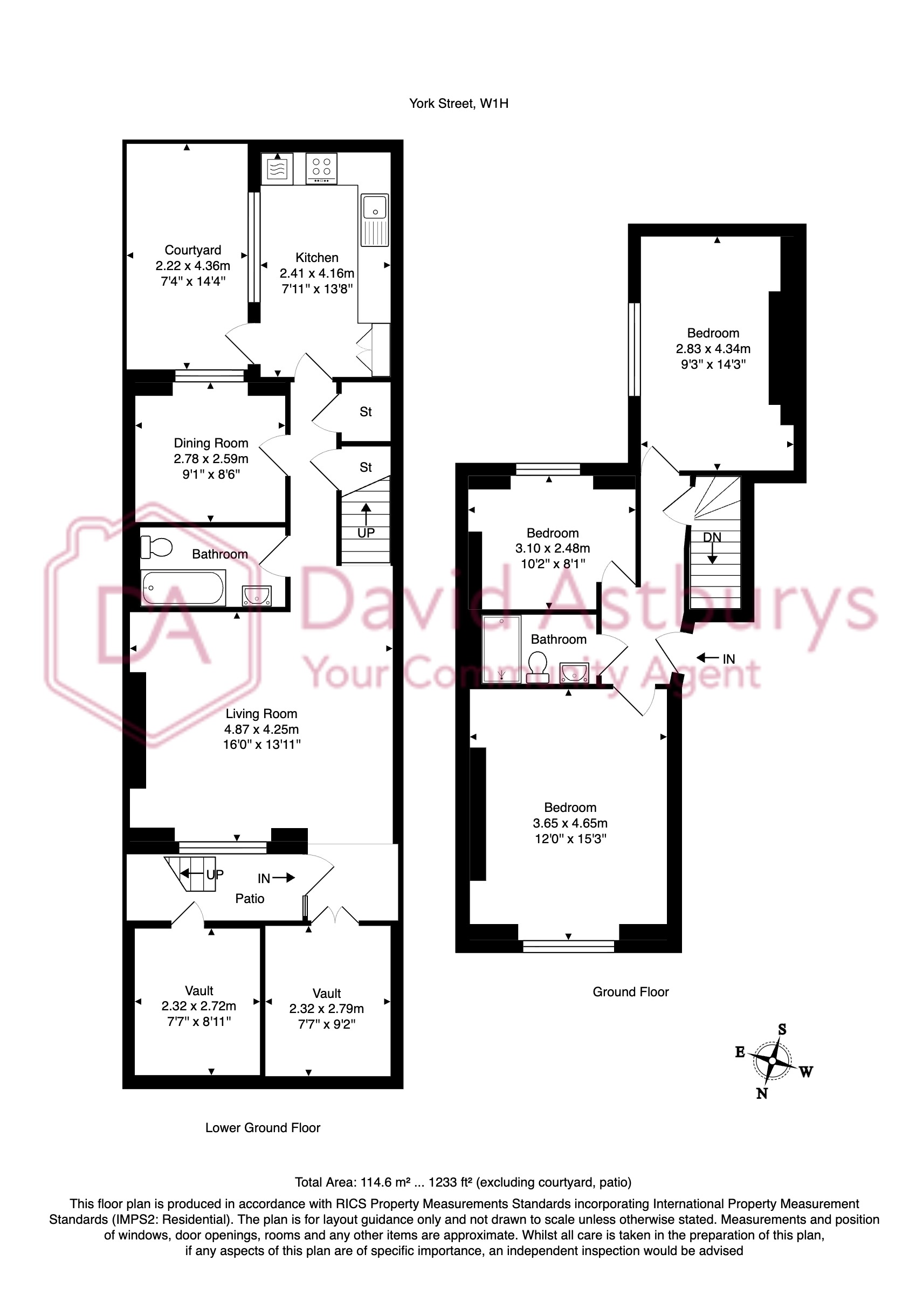 A, 43, York Street, Marylebone floorplan