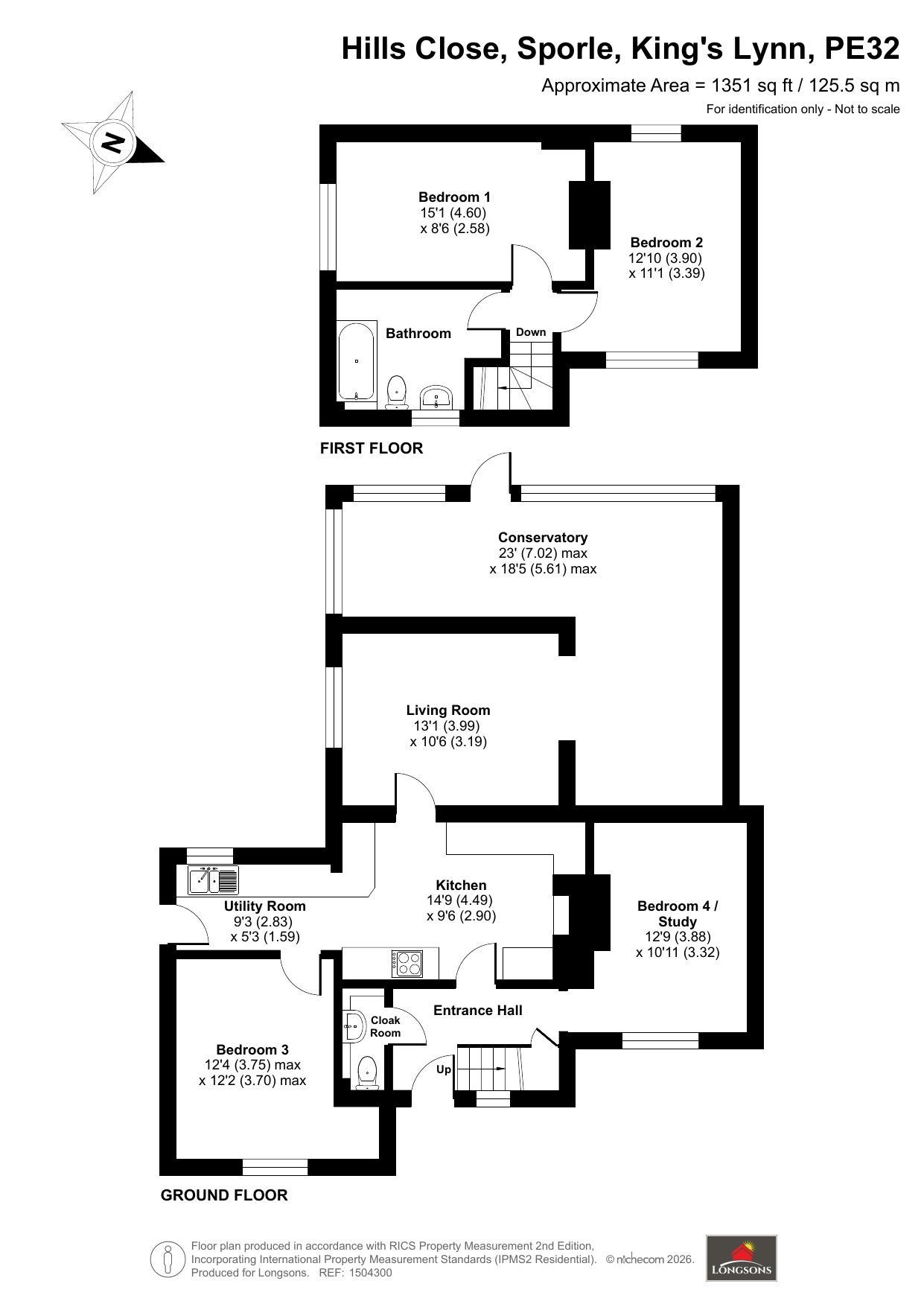 12, Hills Close, Kings Lynn floorplan