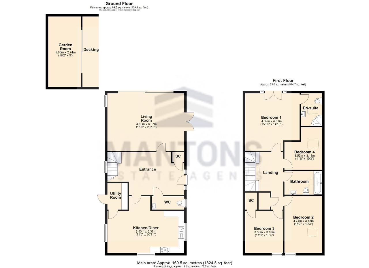 214, Clophill Road, Maulden floorplan