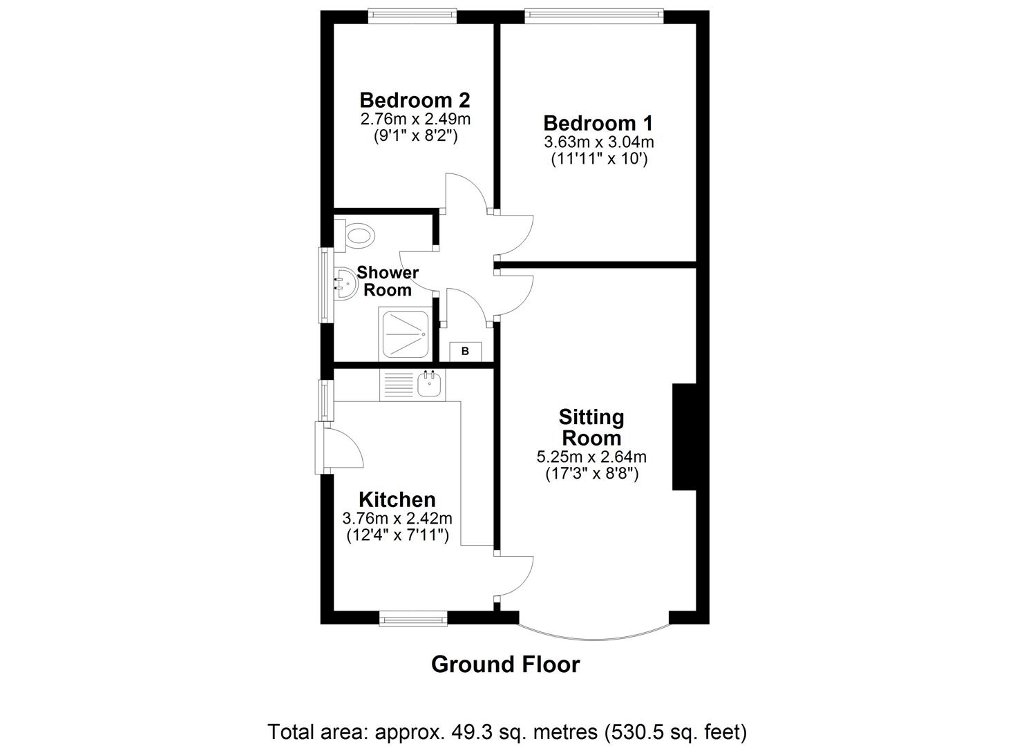 3, Ox Close, York floorplan