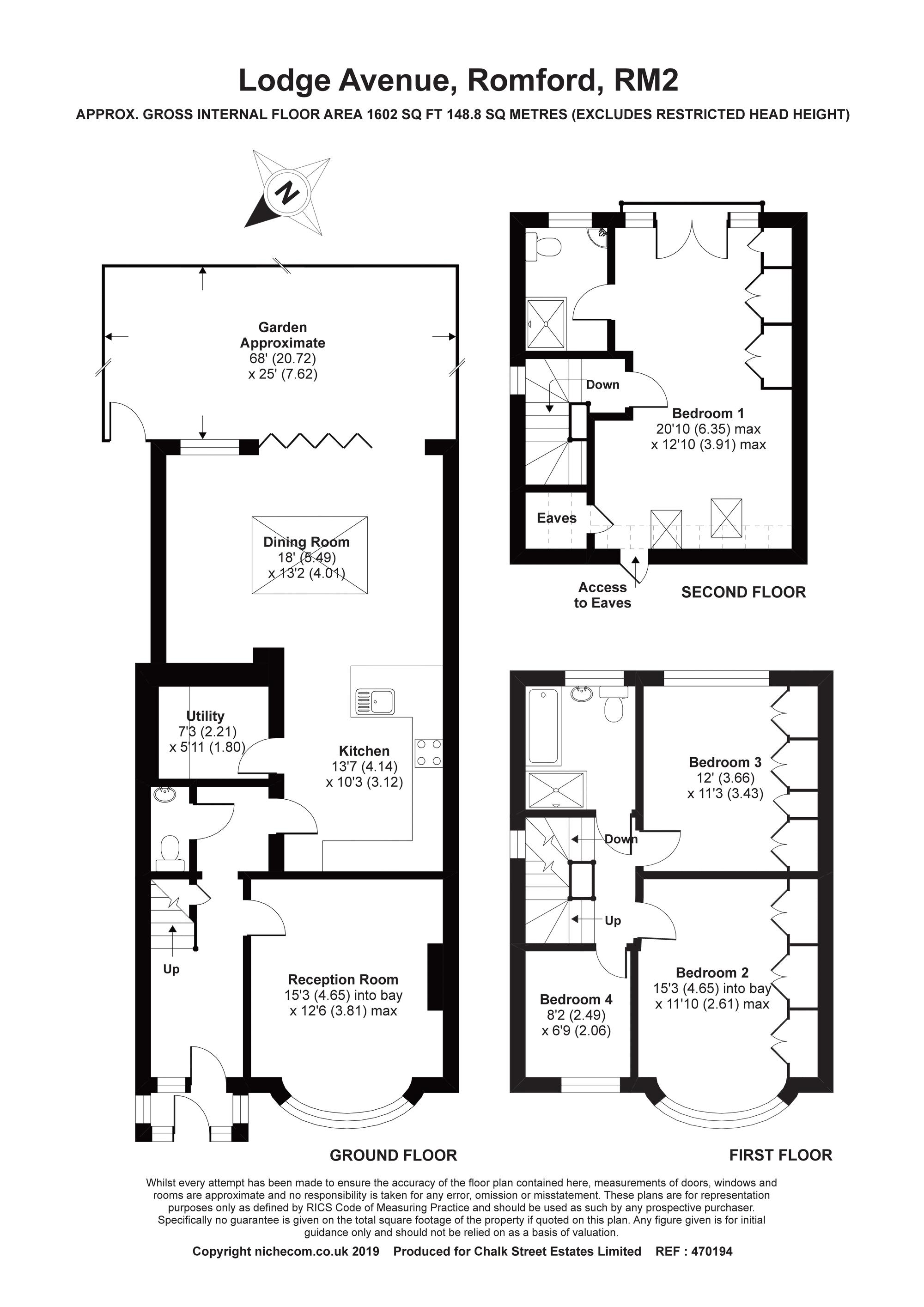 4 Bedrooms Semi-detached house for sale in Lodge Avenue, Gidea Park RM2