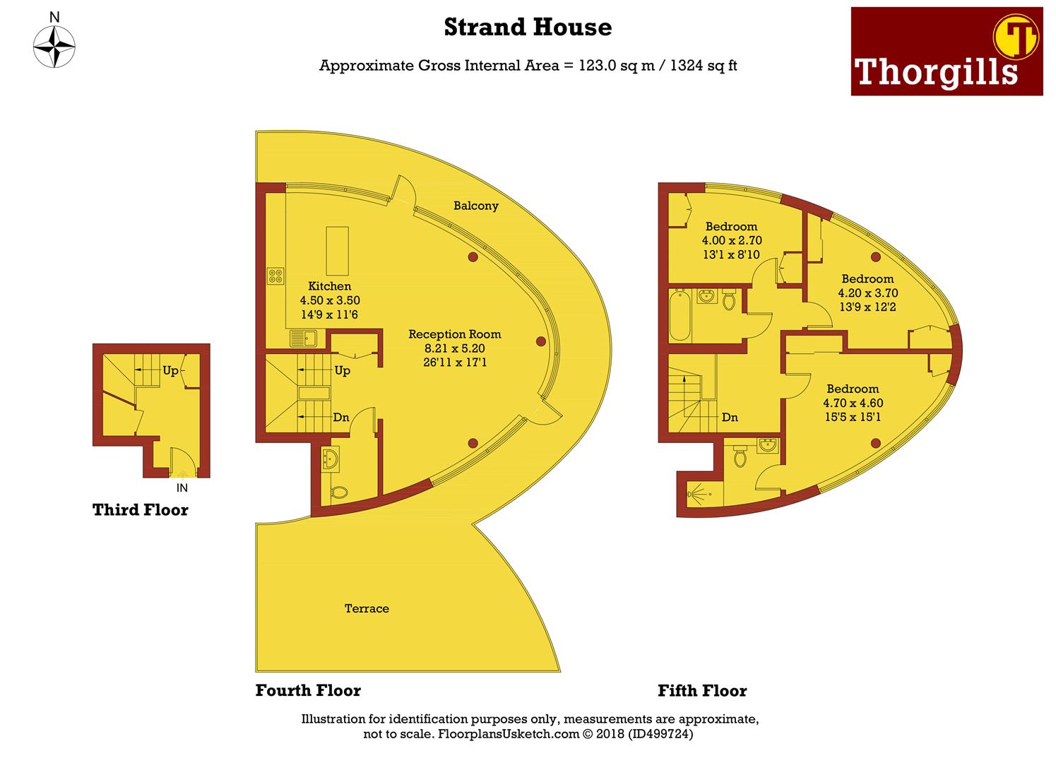 3 Bedrooms Flat to rent in Strand House, Kew Bridge Road, Brentford TW8