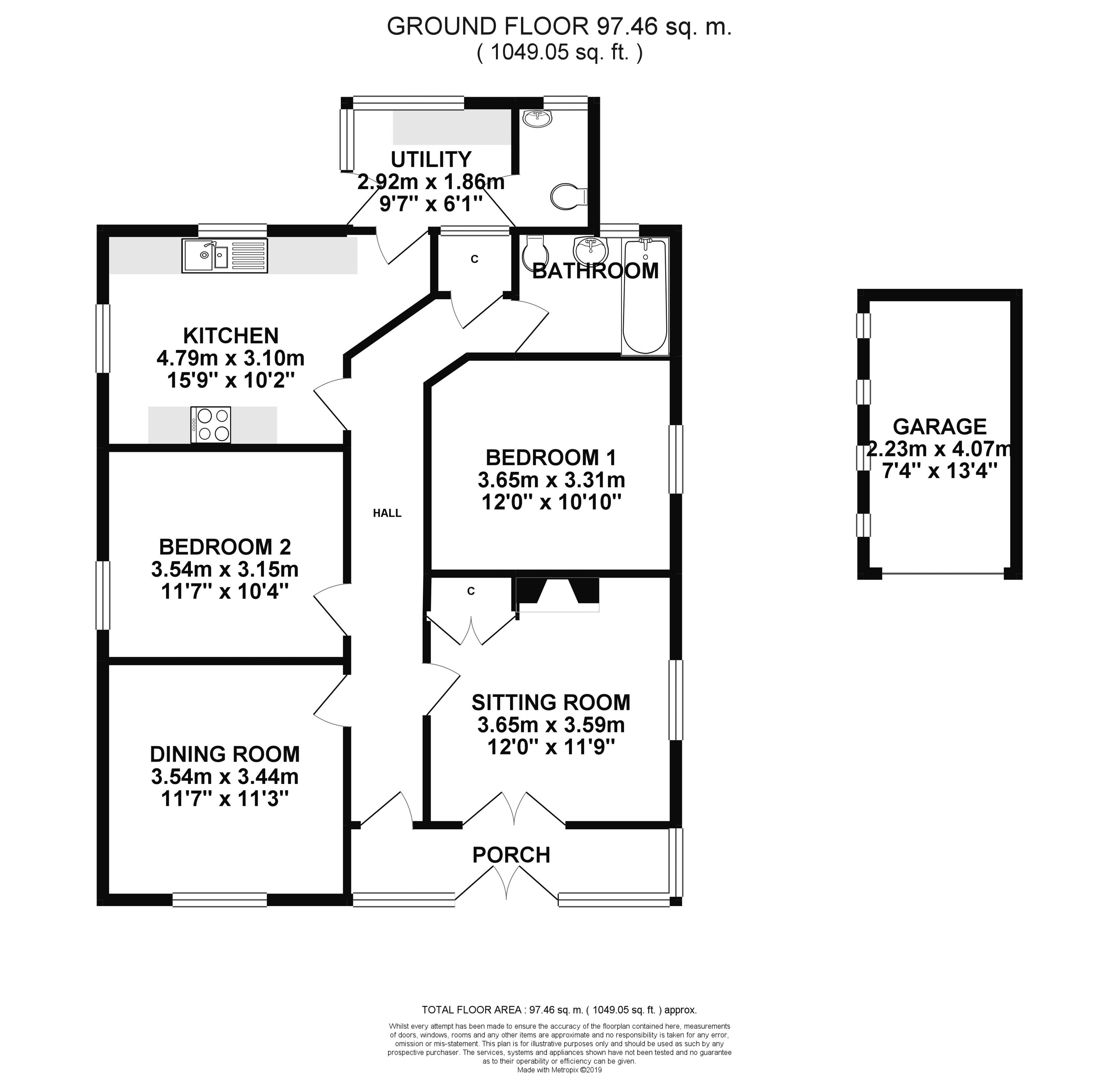 2 Bedrooms Bungalow for sale in Stonehouse Lane, Combe Down, Bath BA2