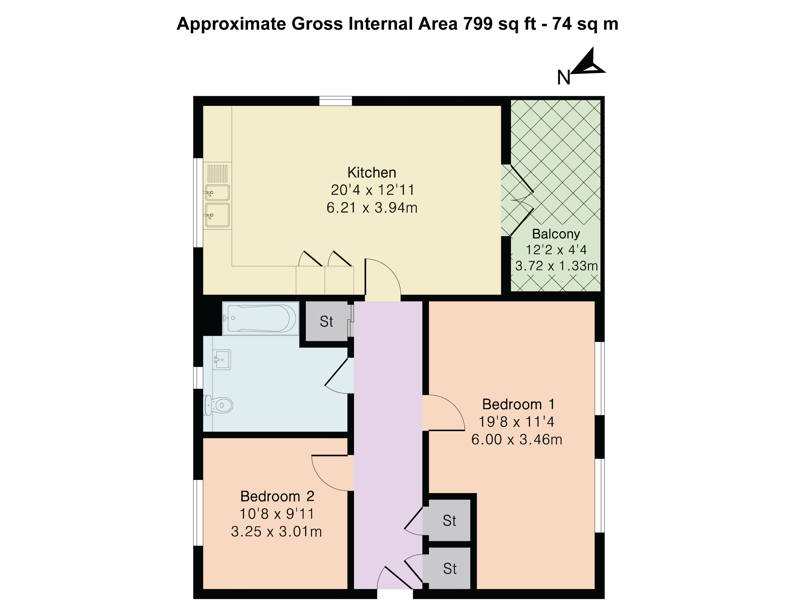 Flat 286, Osprey Drive, South Trumpington floorplan