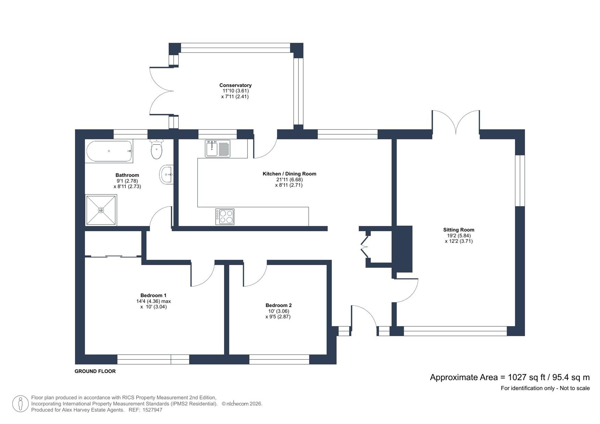 37 Thornden, Horsham floorplan