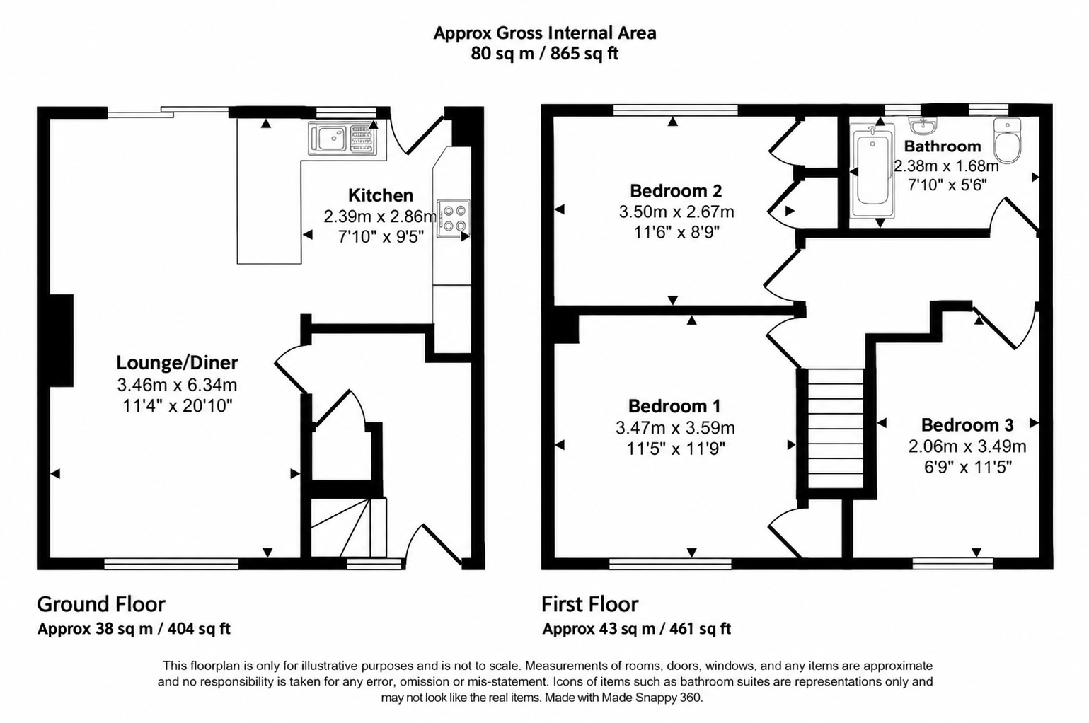 15, Kendal Road, Widnes floorplan