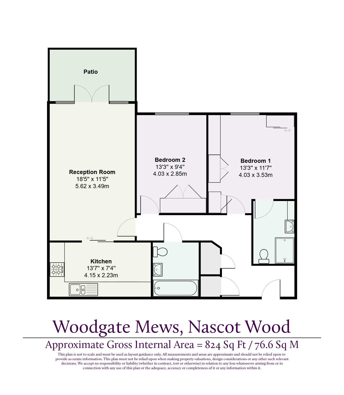 6, Woodgate Mews, Hertfordshire floorplan