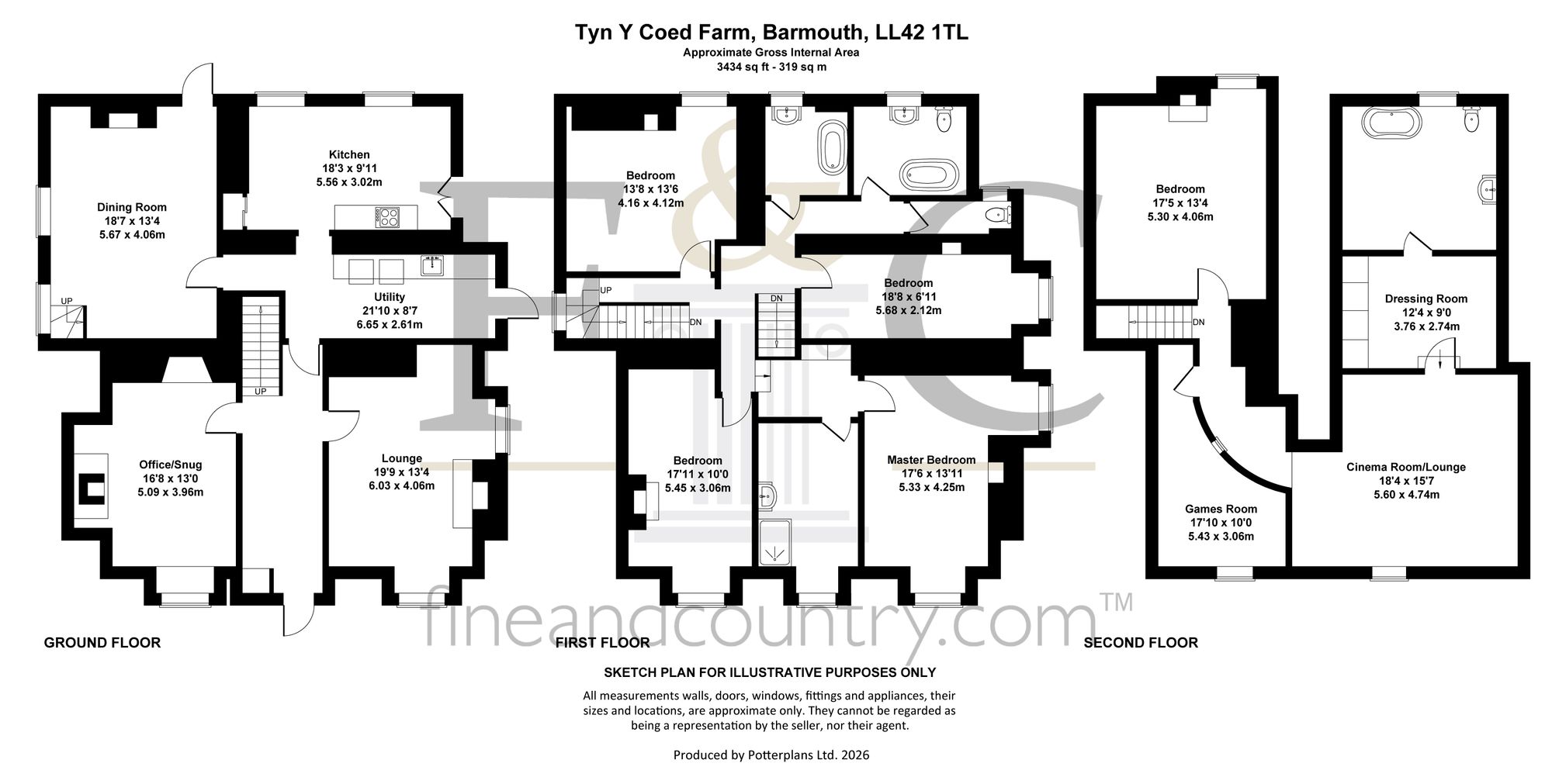 Tyn Y Coed Farm, Barmouth floorplan