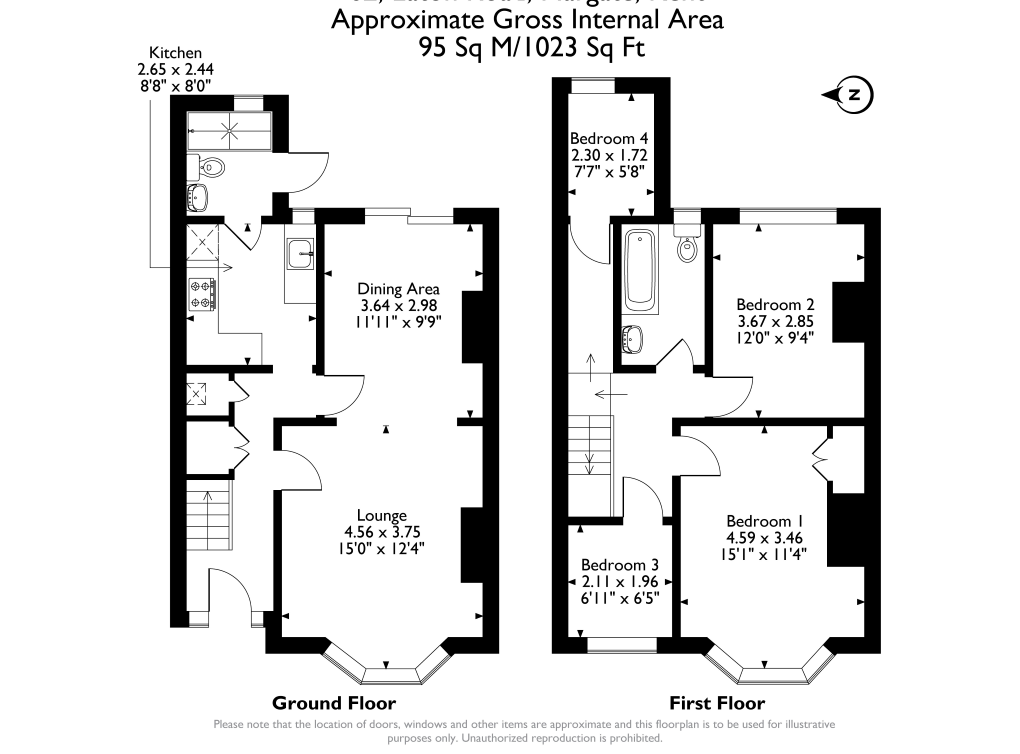 62, Eaton Road, Margate floorplan
