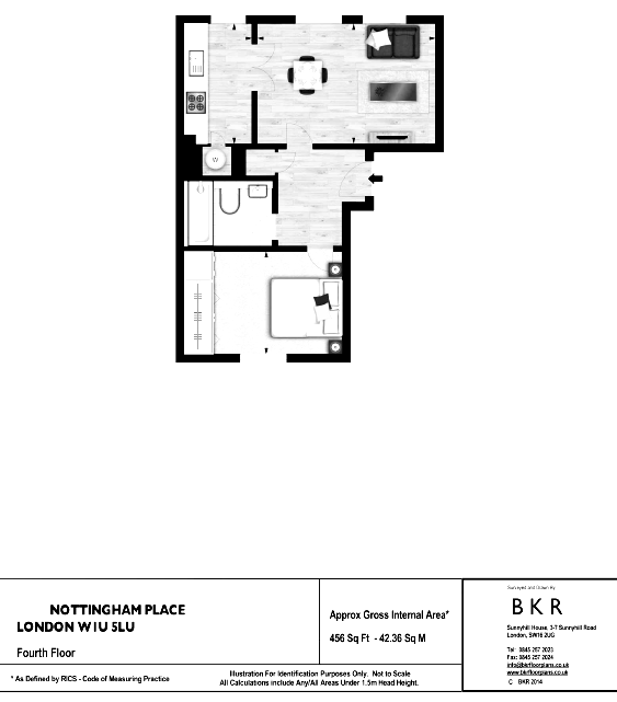 1 Bedrooms Flat to rent in Nottingham Place, London W1U