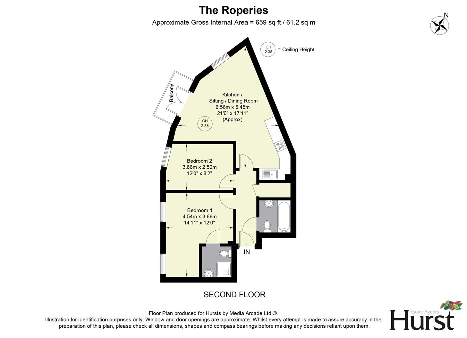 51, The Roperies, High Wycombe floorplan