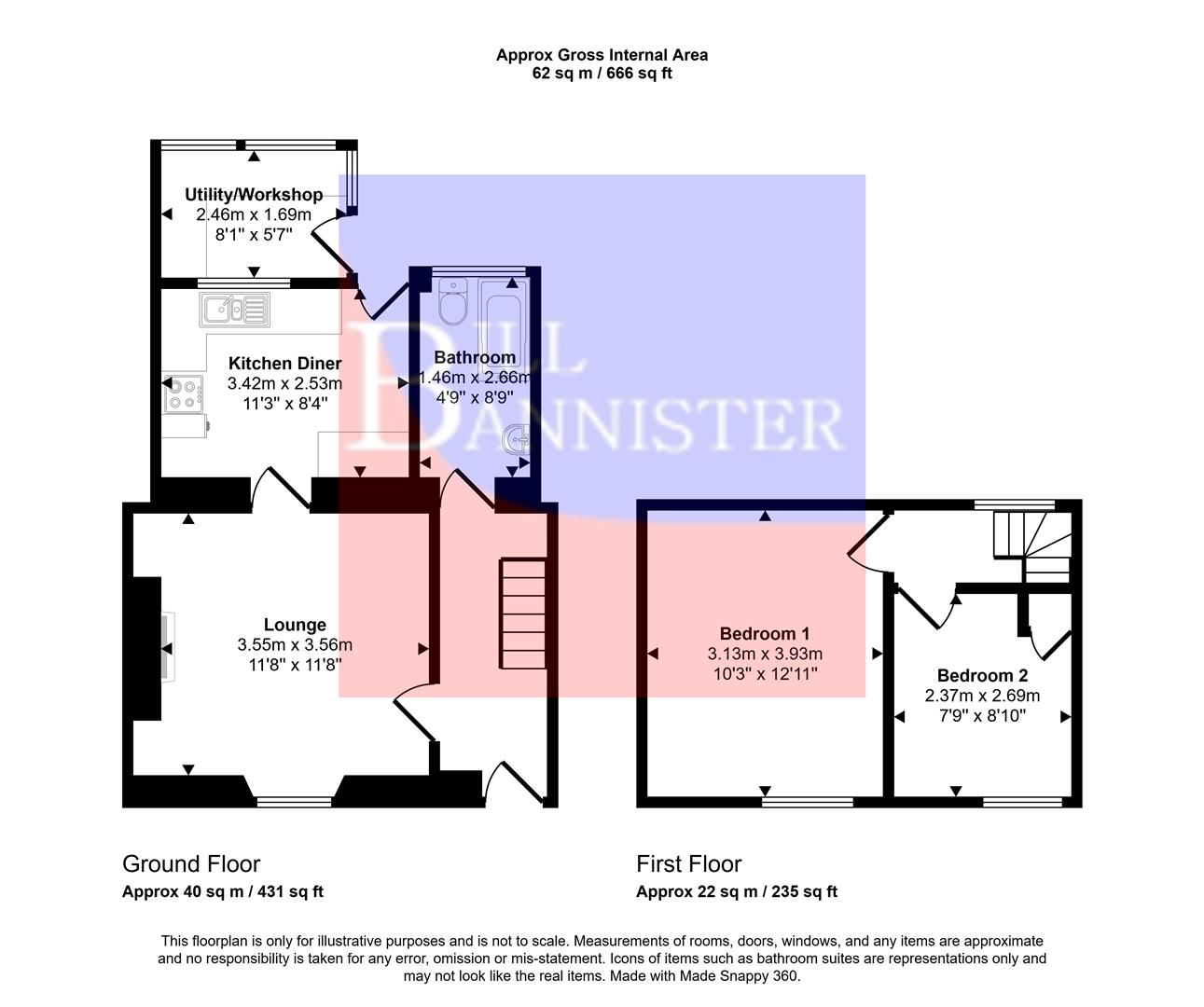 142, Falmouth Road, Redruth floorplan