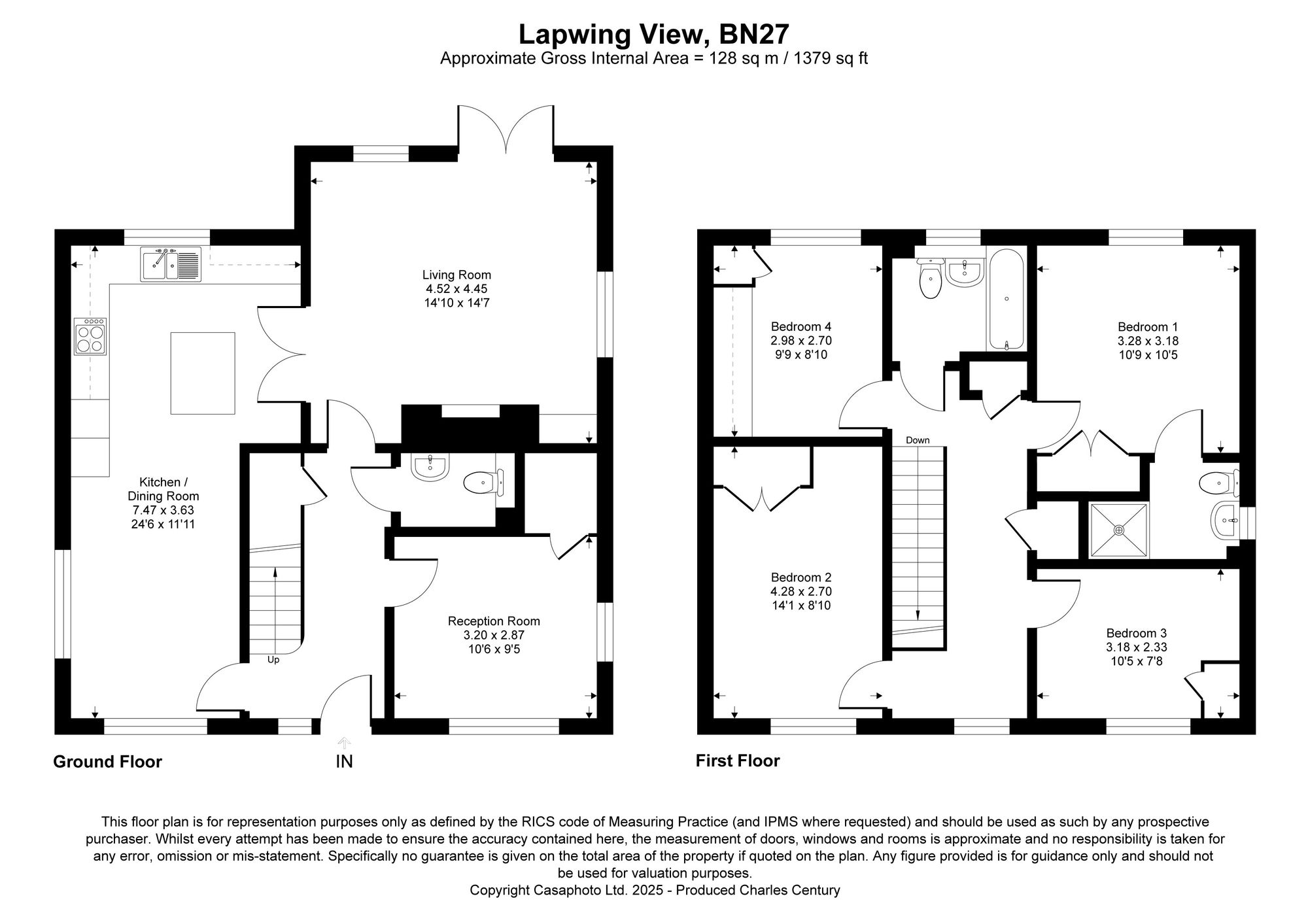 14 Lapwing View, Hailsham floorplan