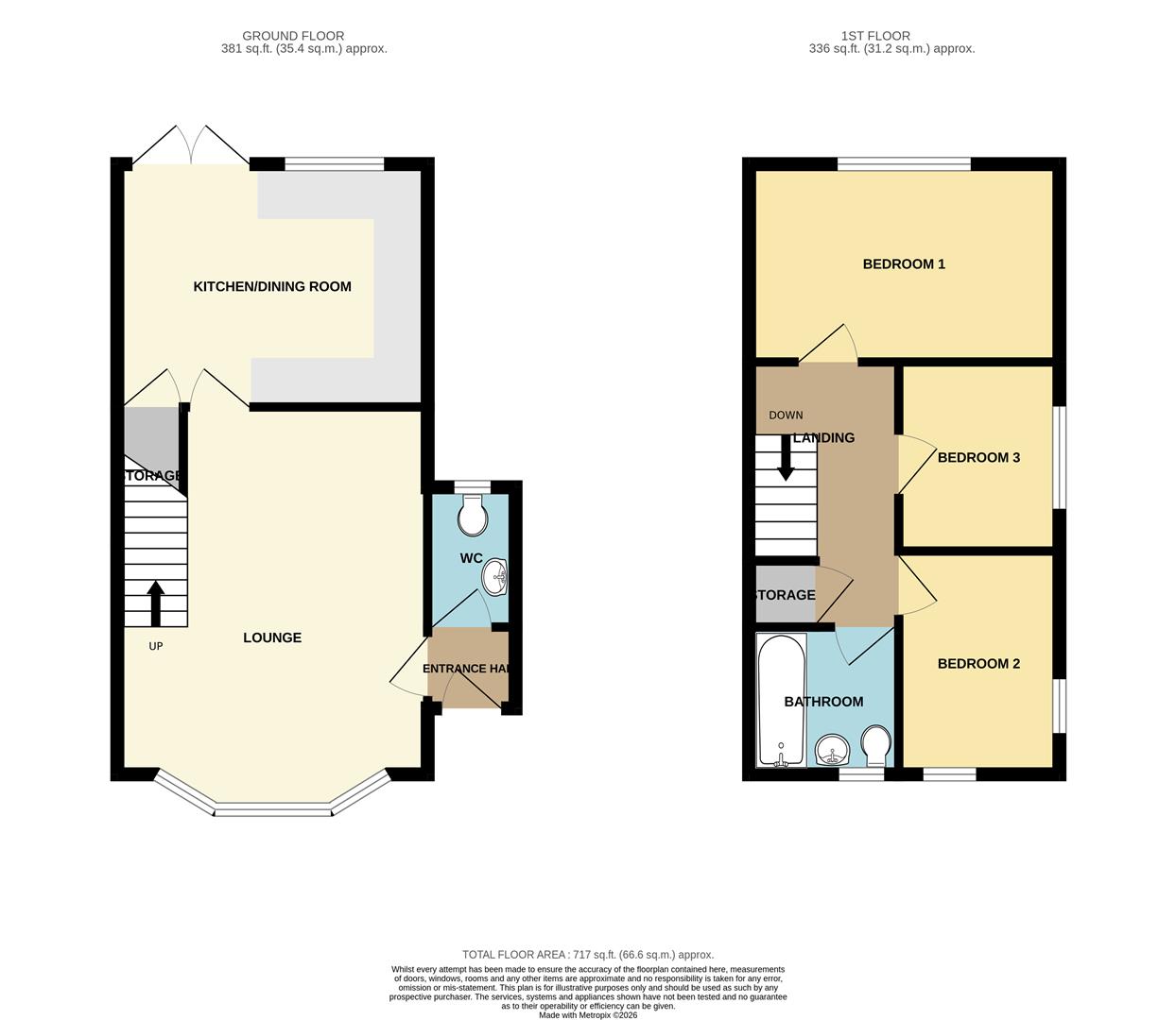 12, Orkney Gardens, Wickford floorplan