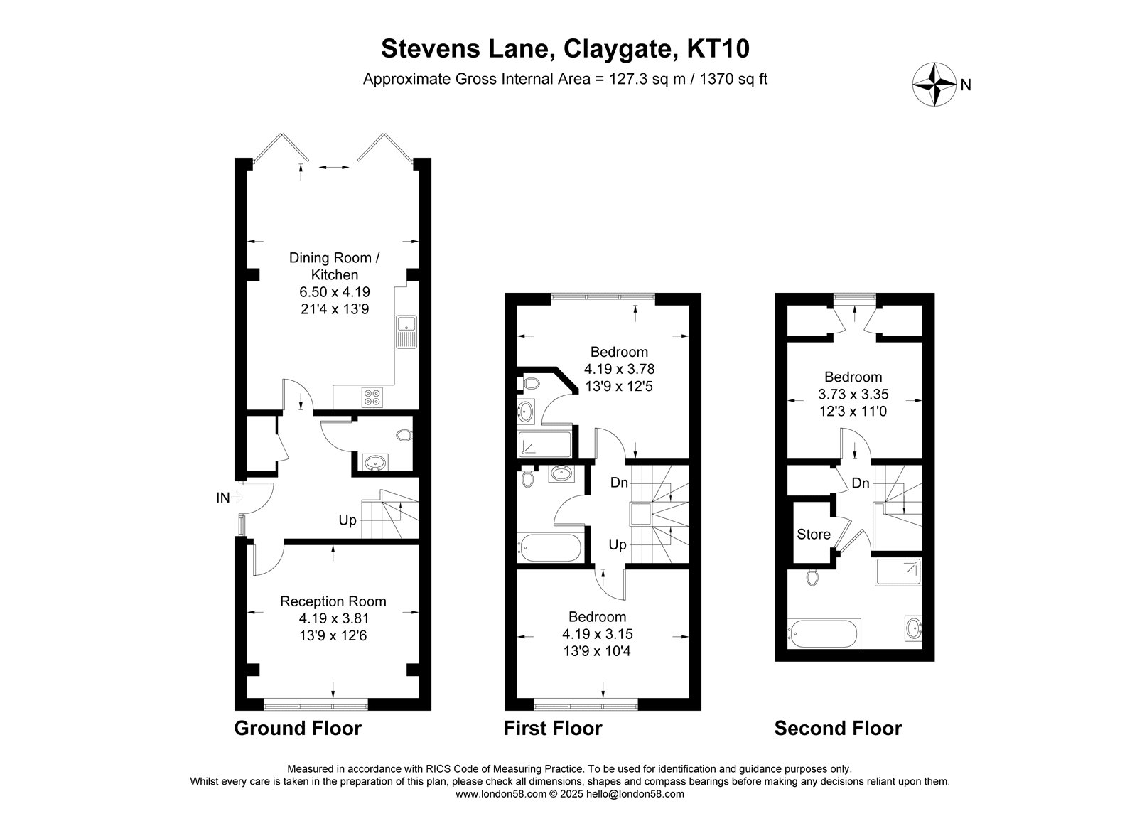 Athena House, 16B, Stevens Lane, Claygate floorplan