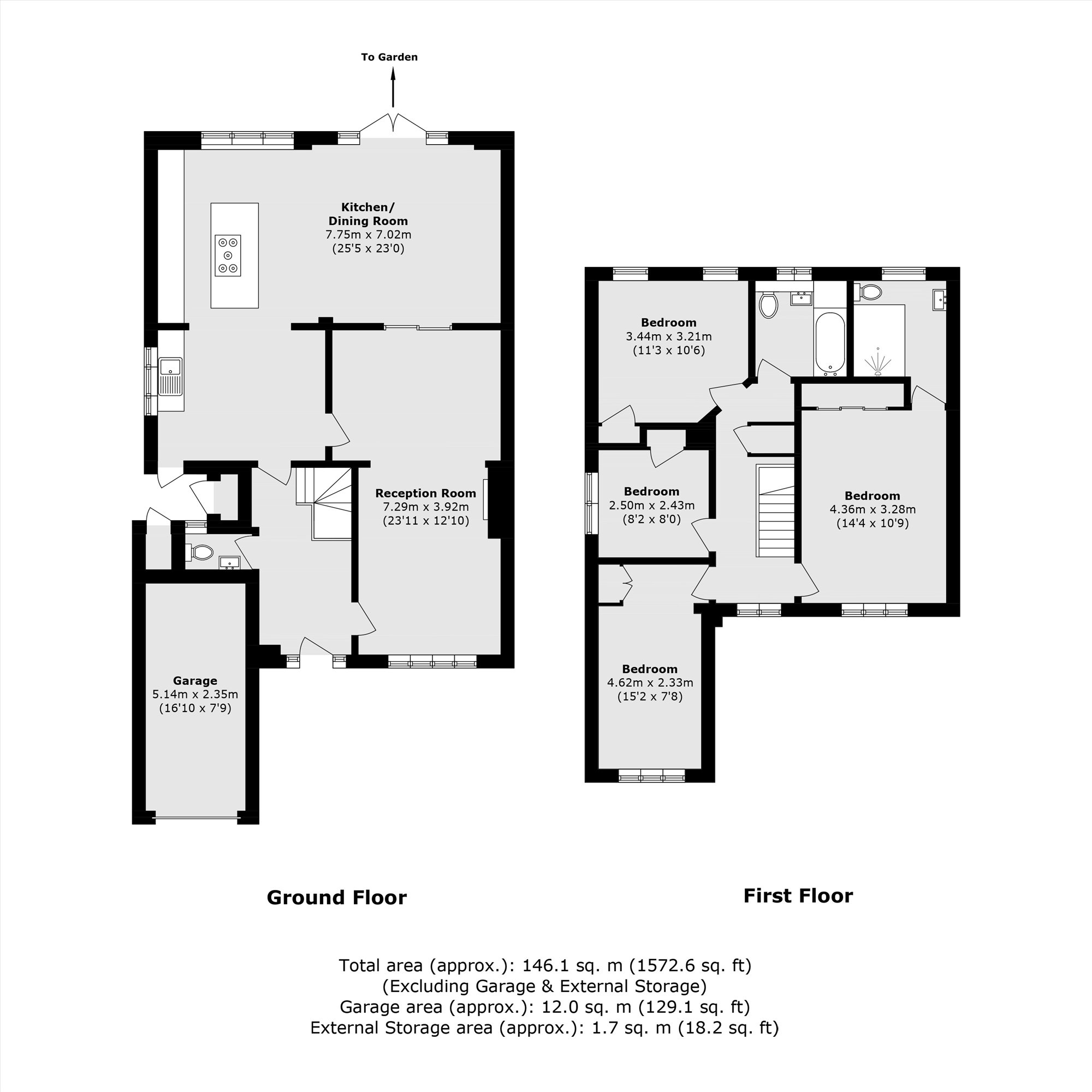 9, Clifford Grove, Ashford floorplan