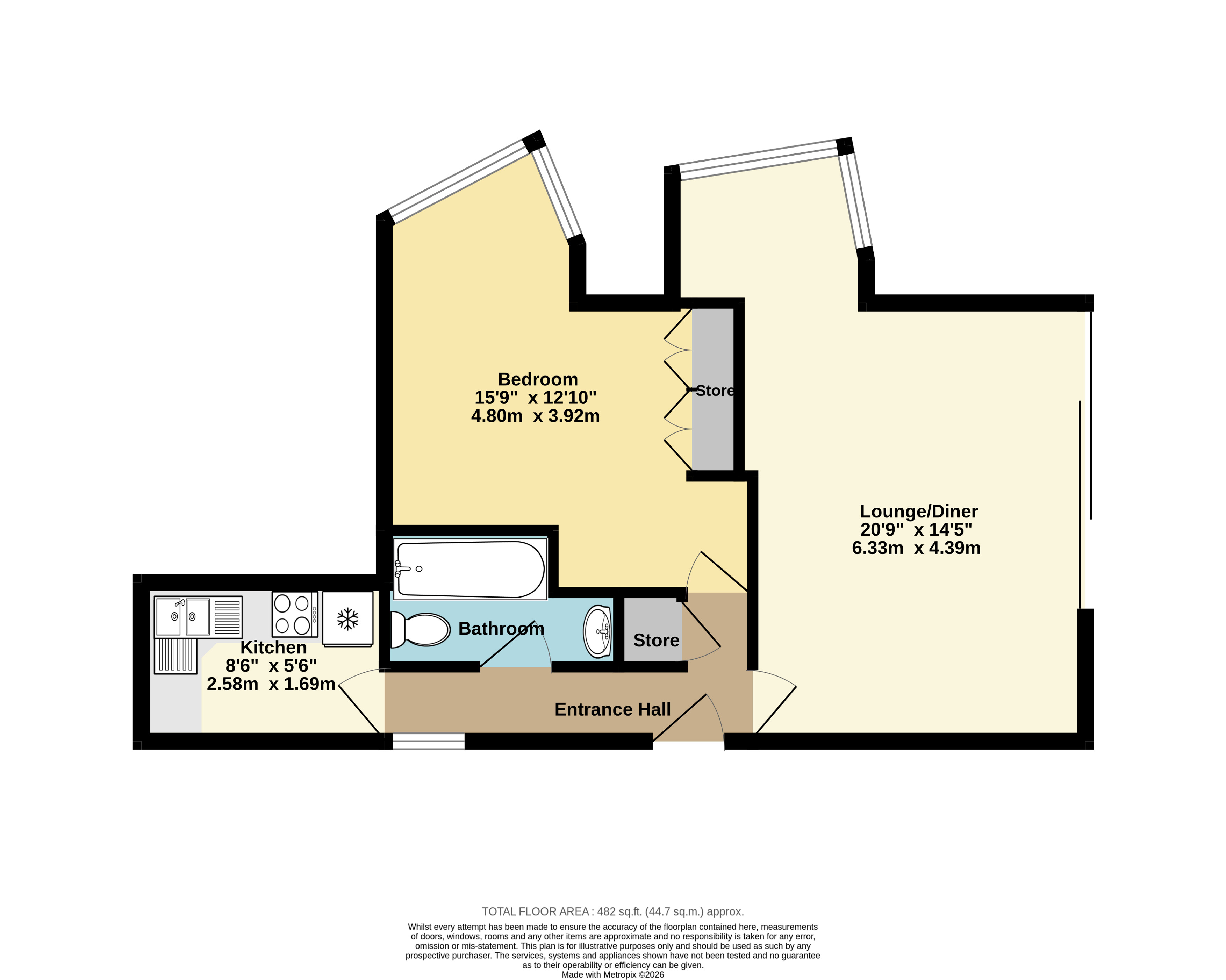 Flat 7, Hilltop House,, Glen Iris Avenue, Kent floorplan