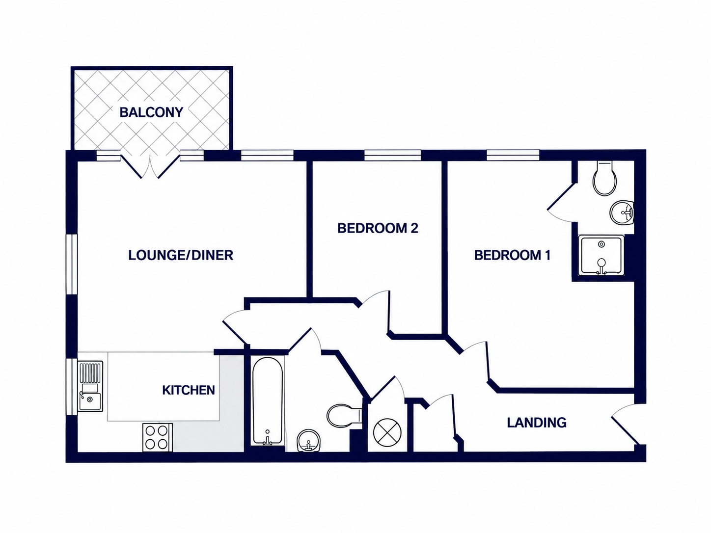1 Crest House, 2 Wraysbury Drive,, WEST DRAYTON floorplan