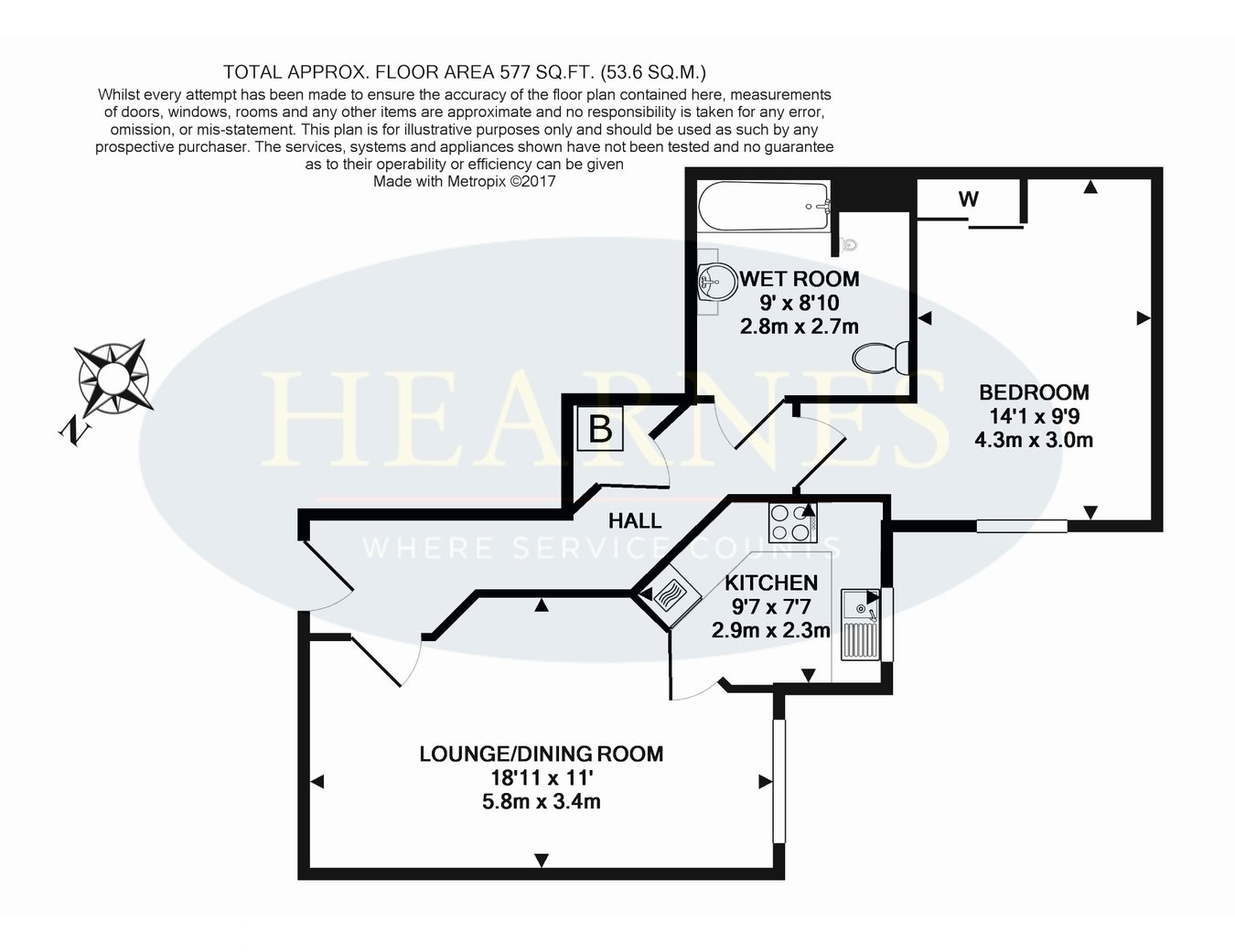 15, Cherrett Court, Ringwood Road, Ferndown floorplan