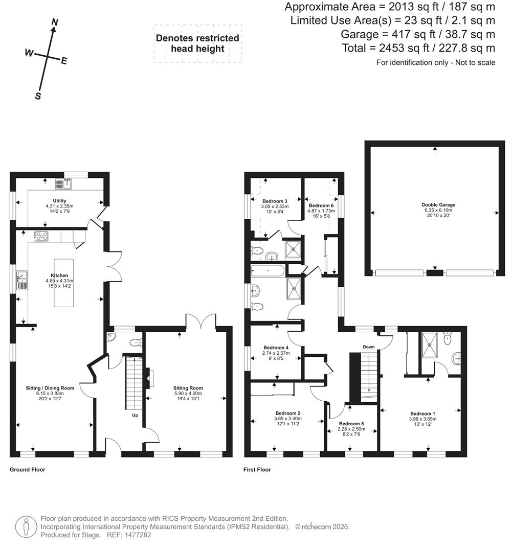 1, Luscombe Road, Taunton floorplan