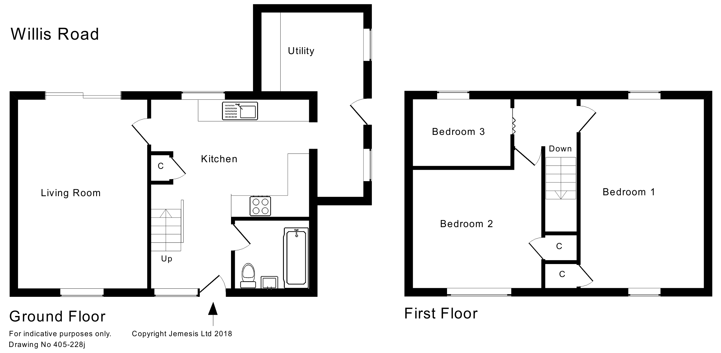 Willis Road, Haddenham, Aylesbury HP17, 3 bedroom semidetached house