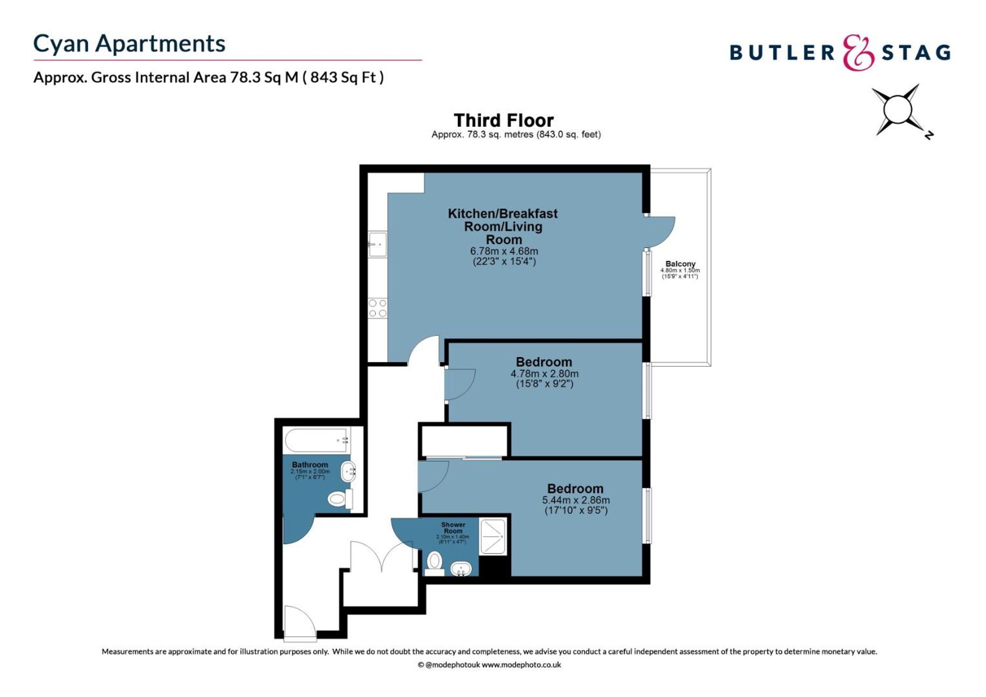 Flat 15, Cyan Apts, London floorplan
