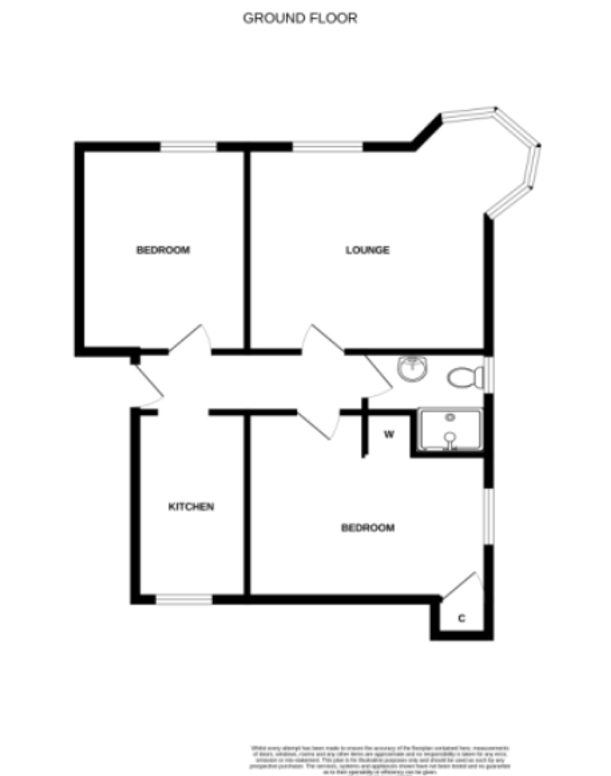 Flat 6, 59 Lyon Street, Dundee floorplan