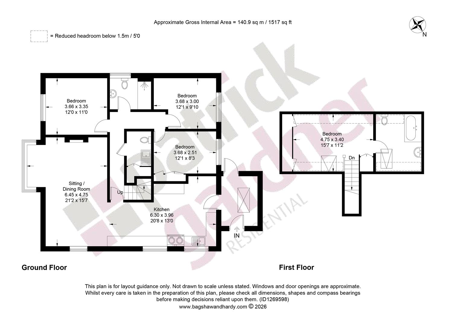 37, St. Johns Avenue, Leatherhead floorplan