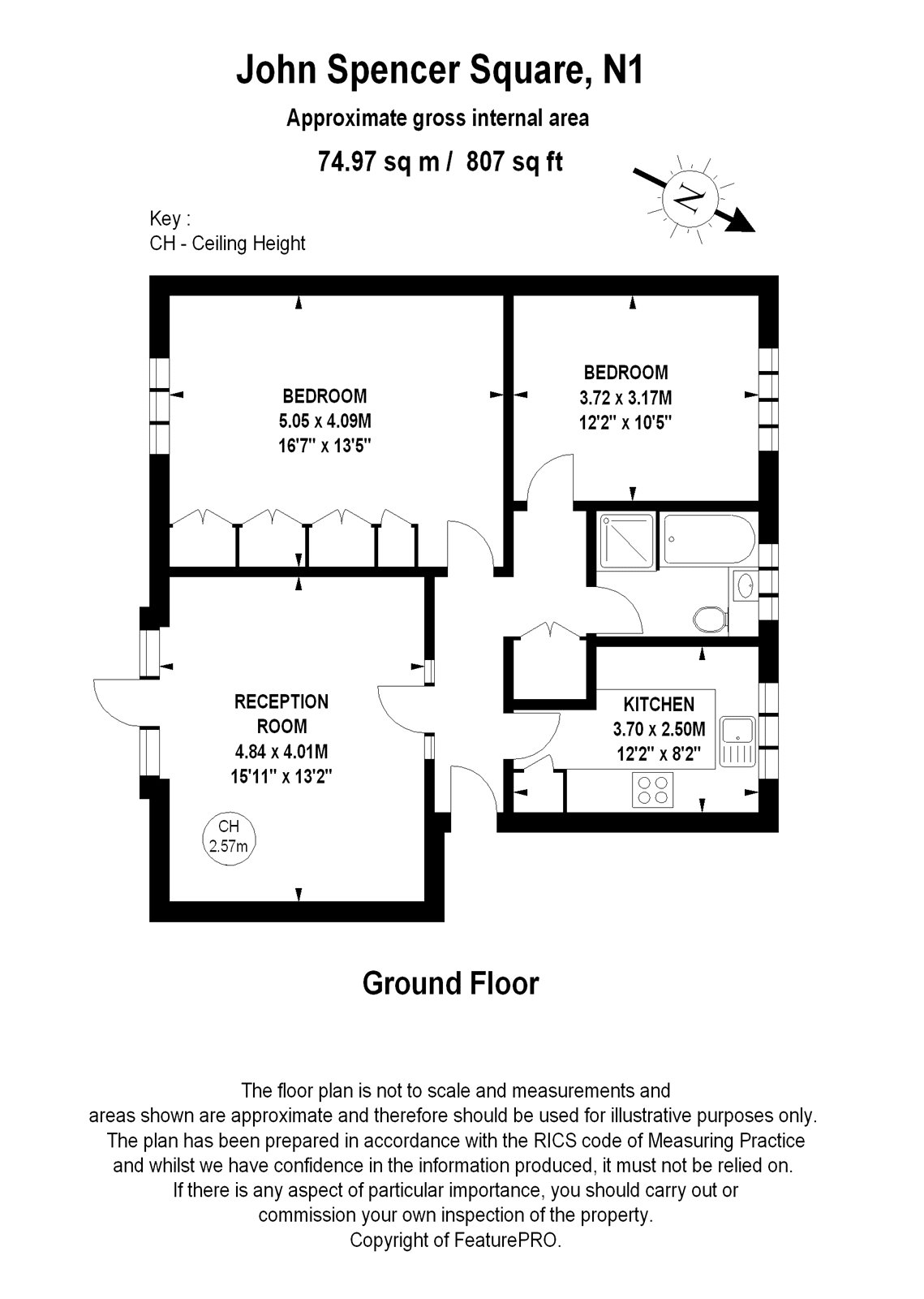 John Spencer Square, Canonbury, Islington, London N1, 2 bedroom flat