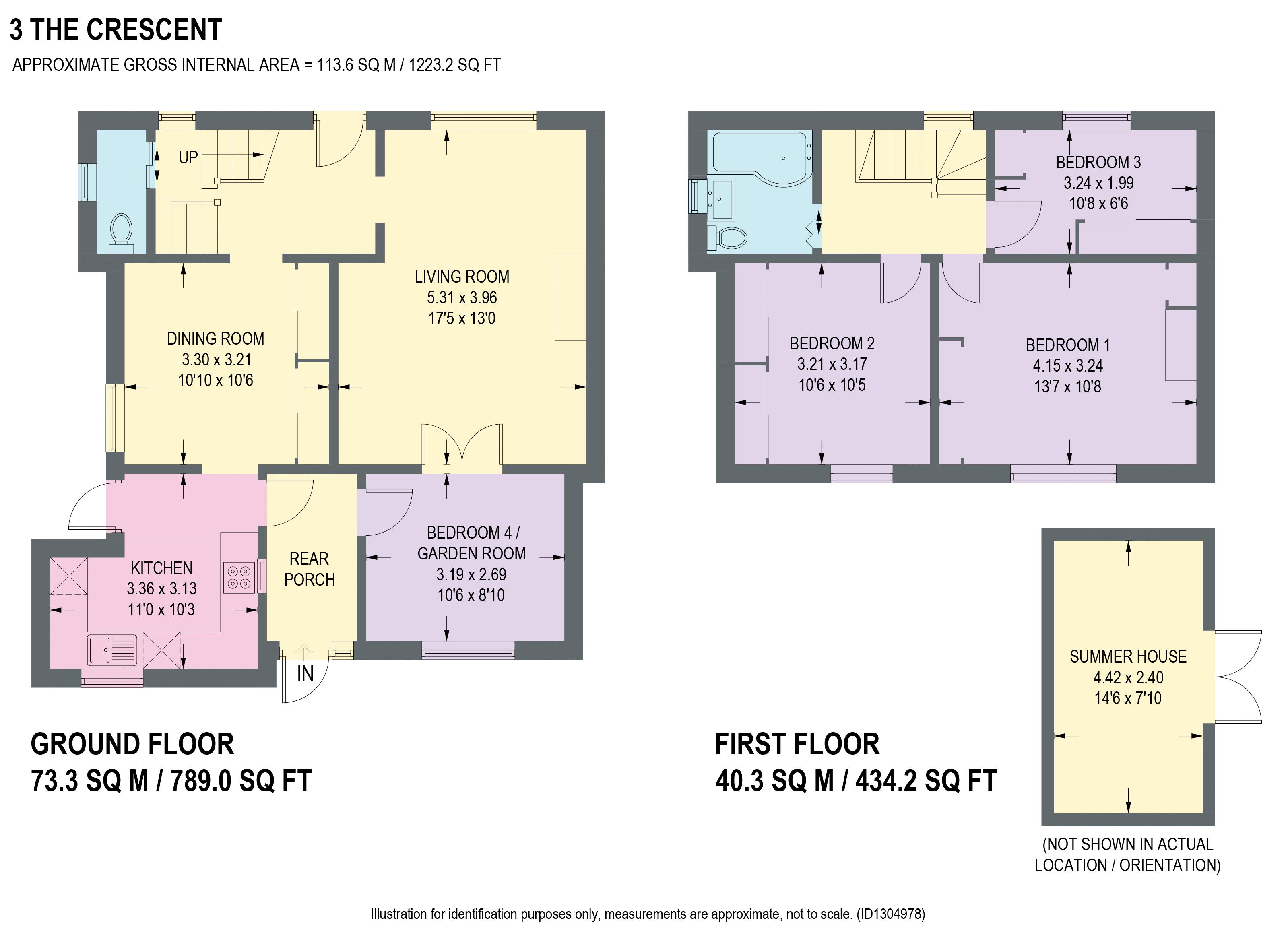 3, The Crescent, Chesterfield floorplan