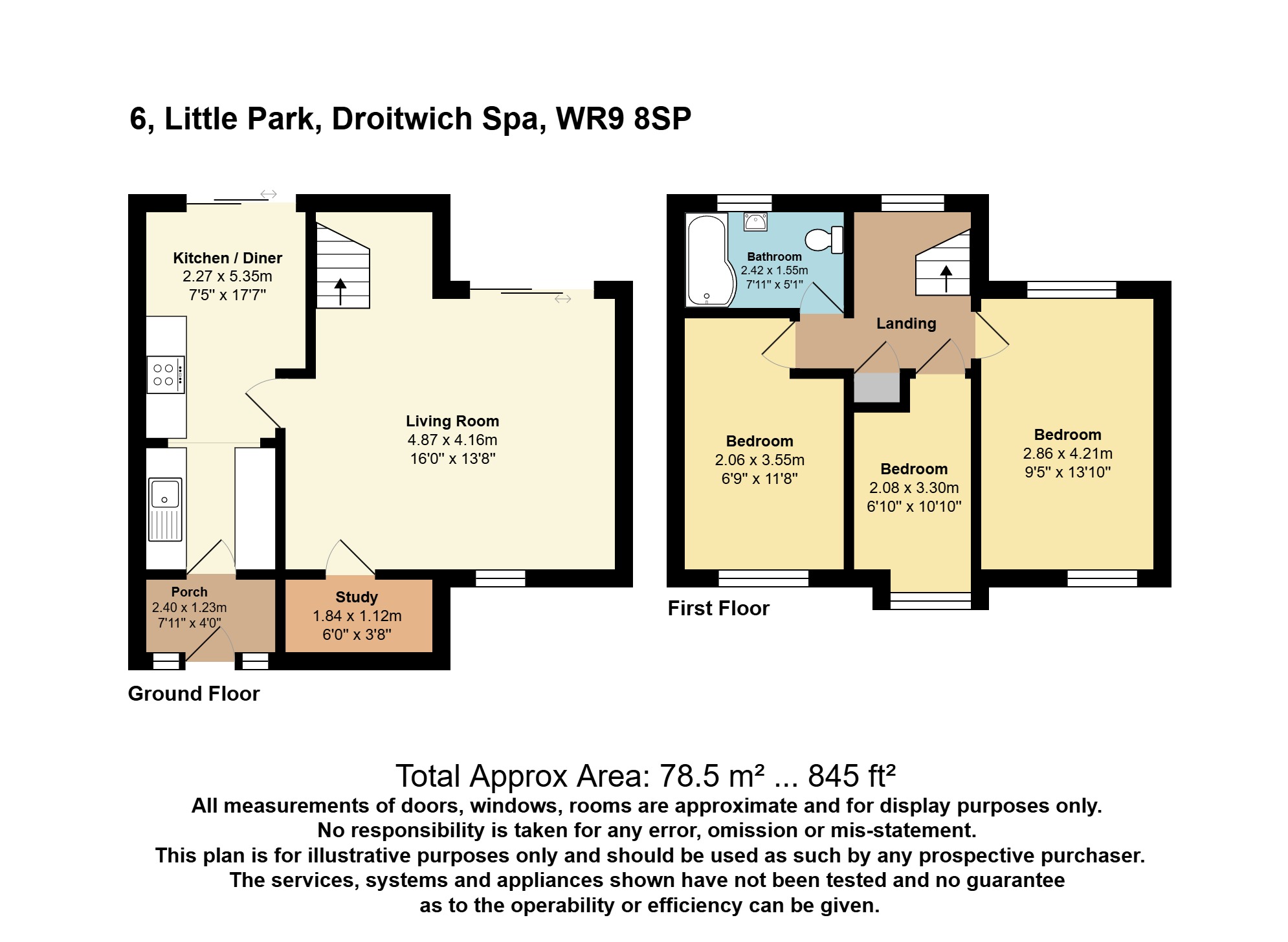 6, Little Park, Worcestershire floorplan