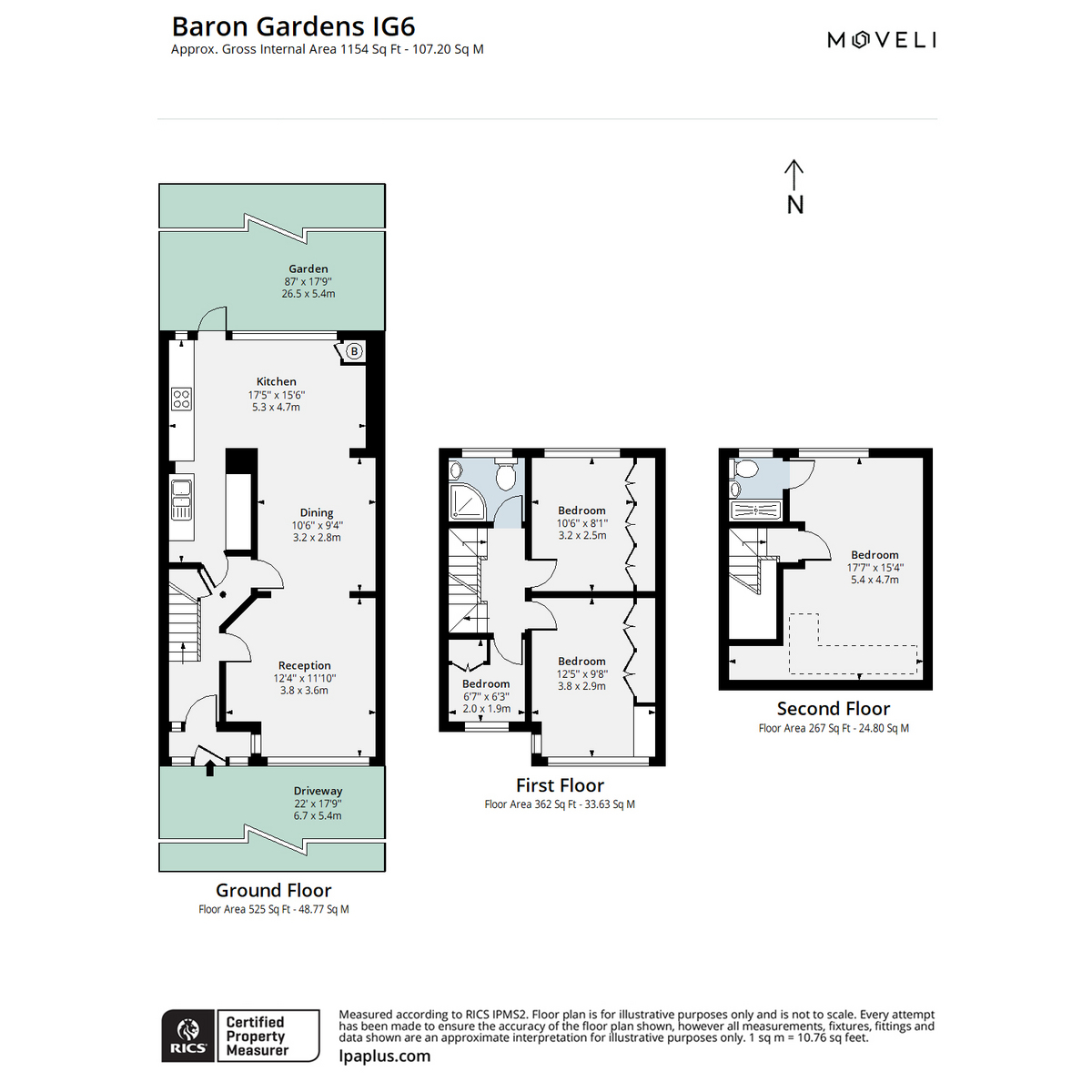 5, Baron Gardens, Ilford floorplan