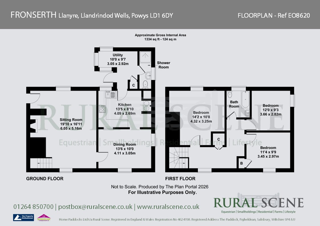 FRONSERTH, Llanyre, Llandrindod Wells floorplan