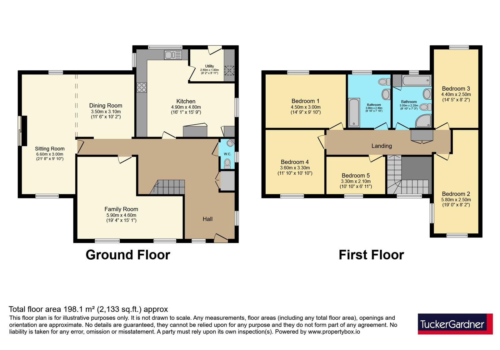 13, Vine Close, Cambridge floorplan