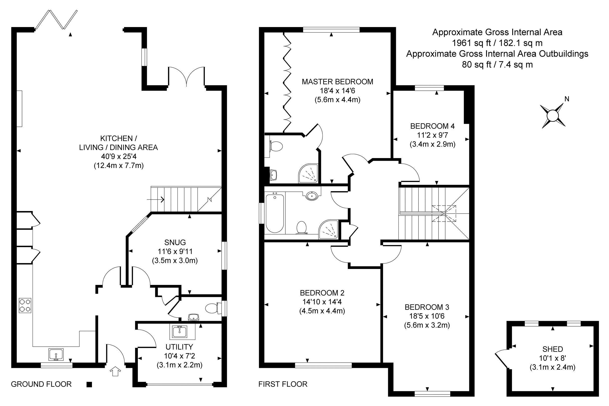 4 Bedrooms Detached house for sale in Amberley Close, Send, Woking GU23