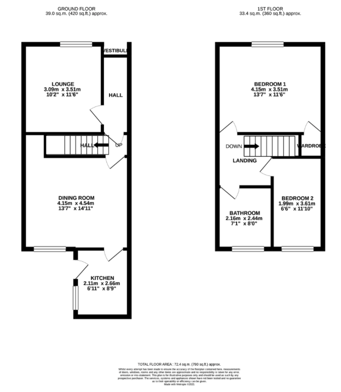 42, Lynton Avenue, Swinton floorplan