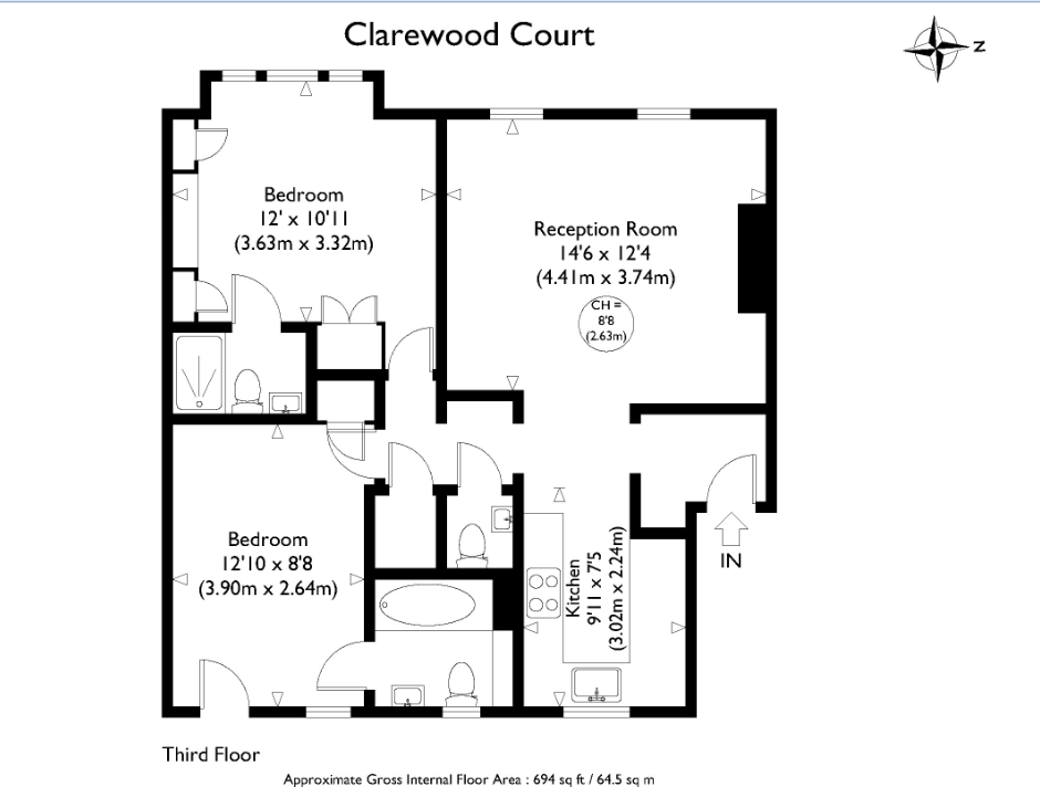 2 Bedrooms Flat for sale in Seymour Place, London W1H