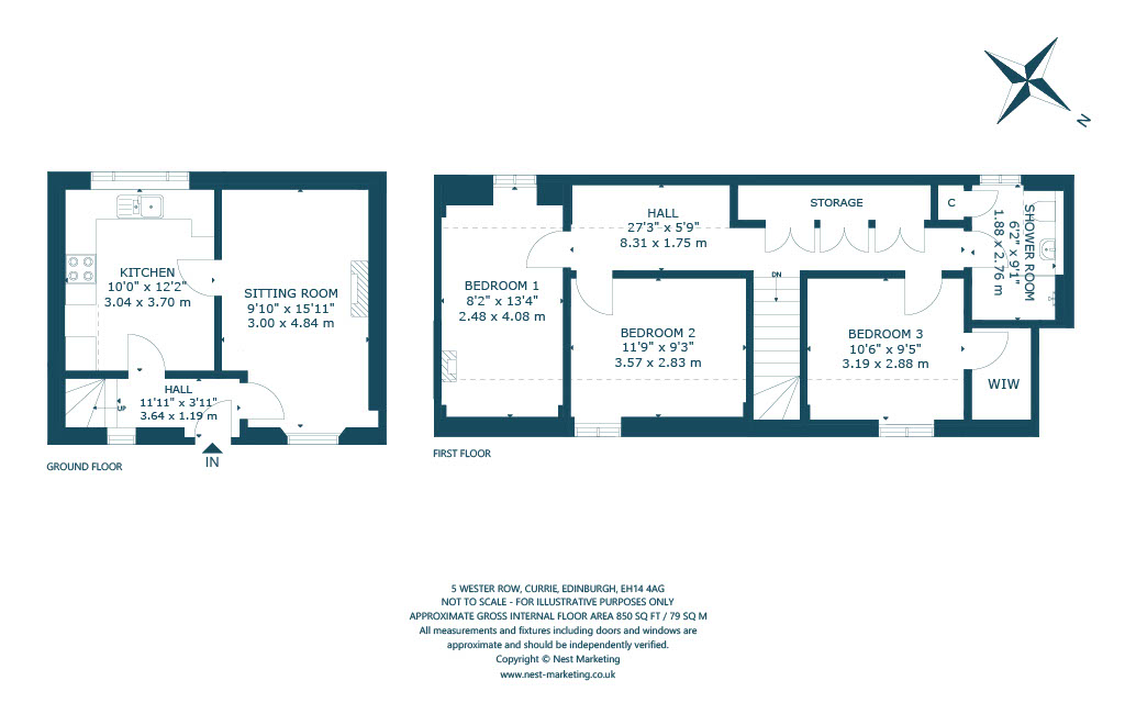 5, Wester Row, Edinburgh floorplan