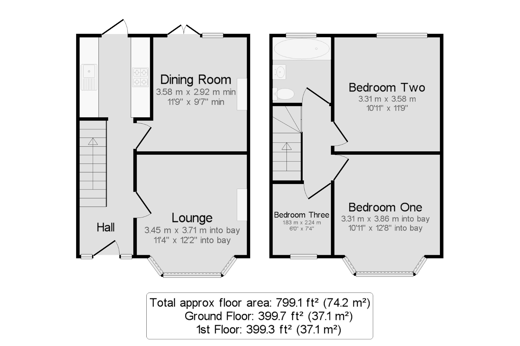 3 Bedrooms Terraced house for sale in Worcester Park, Surrey, . KT3