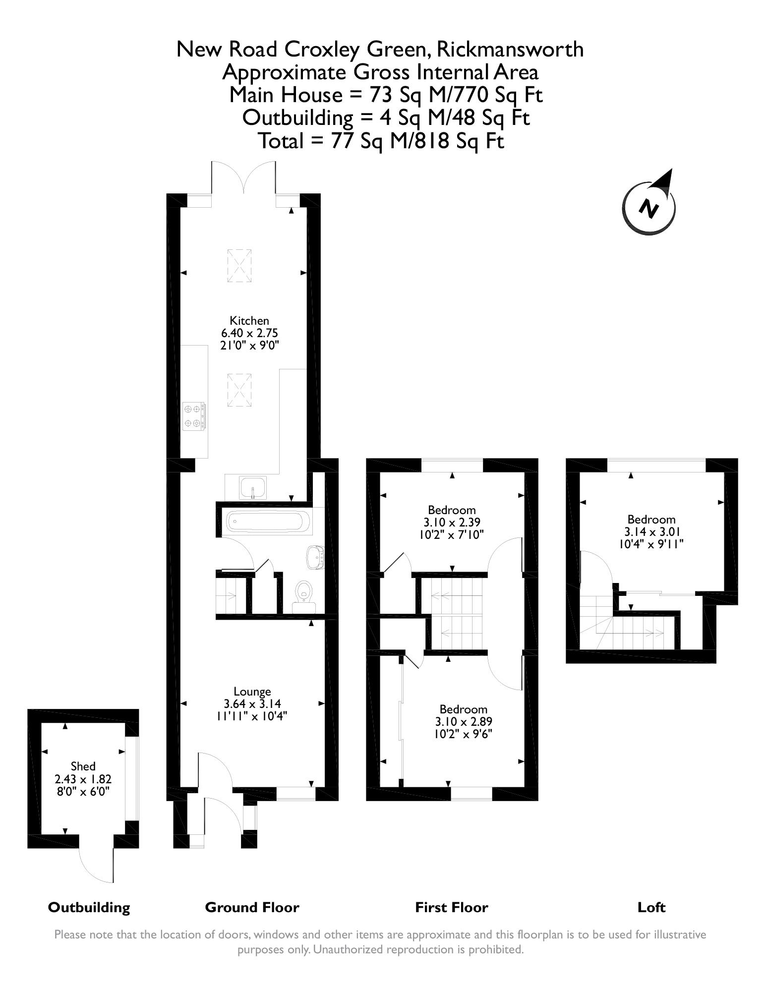 69, New Road, Croxley Green floorplan