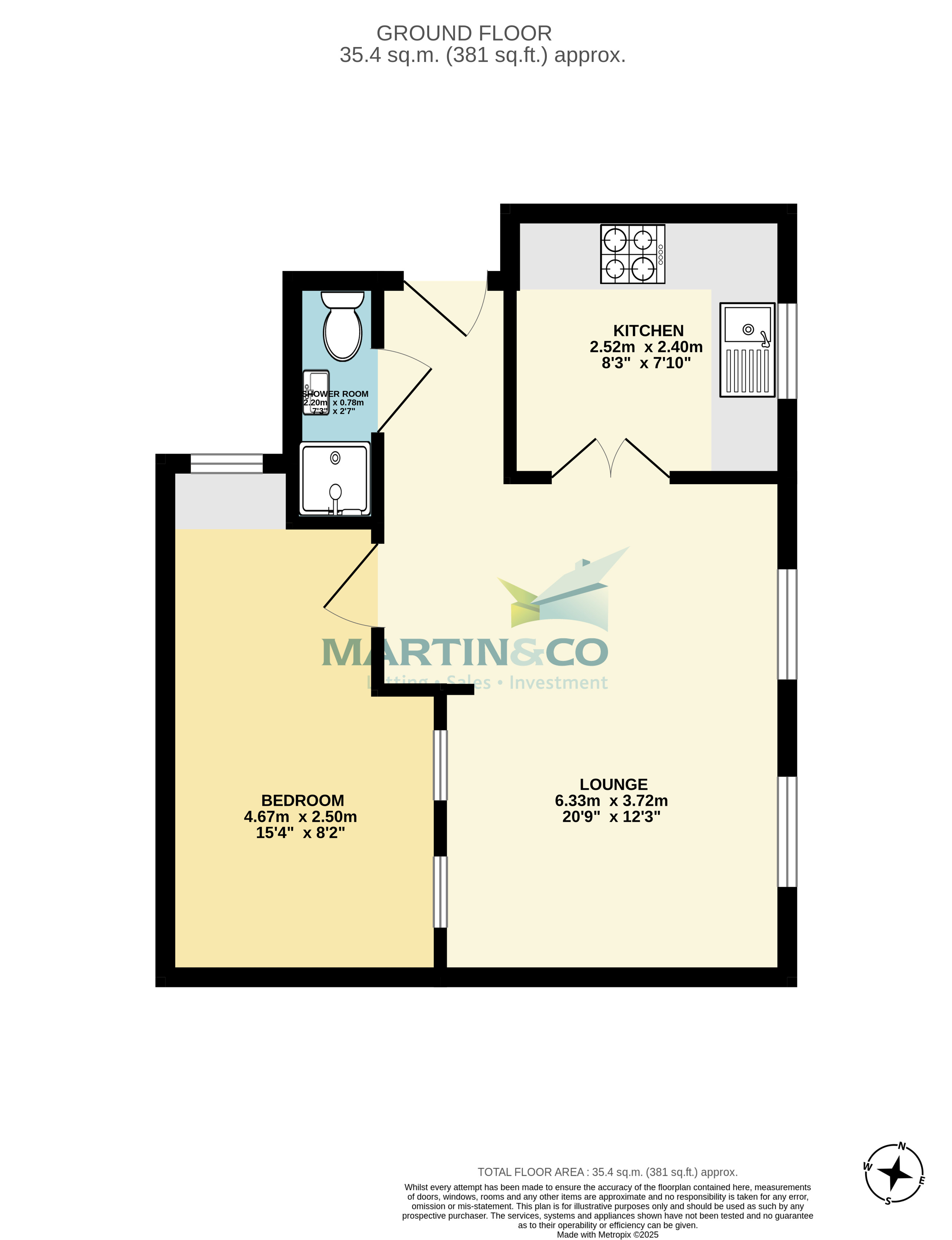 Flat B, 64, Ock Street, Abingdon floorplan