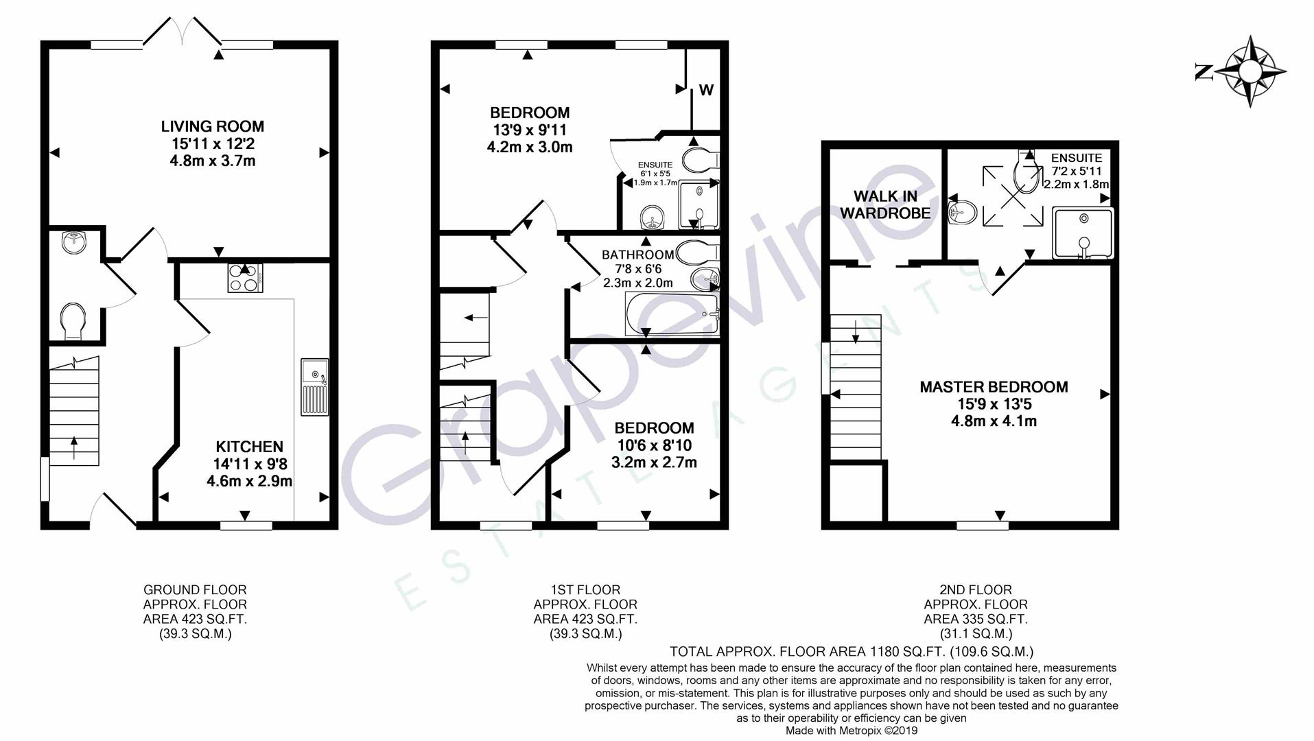 3 Bedrooms Town house for sale in Clover Rise, Woodley, Reading RG5