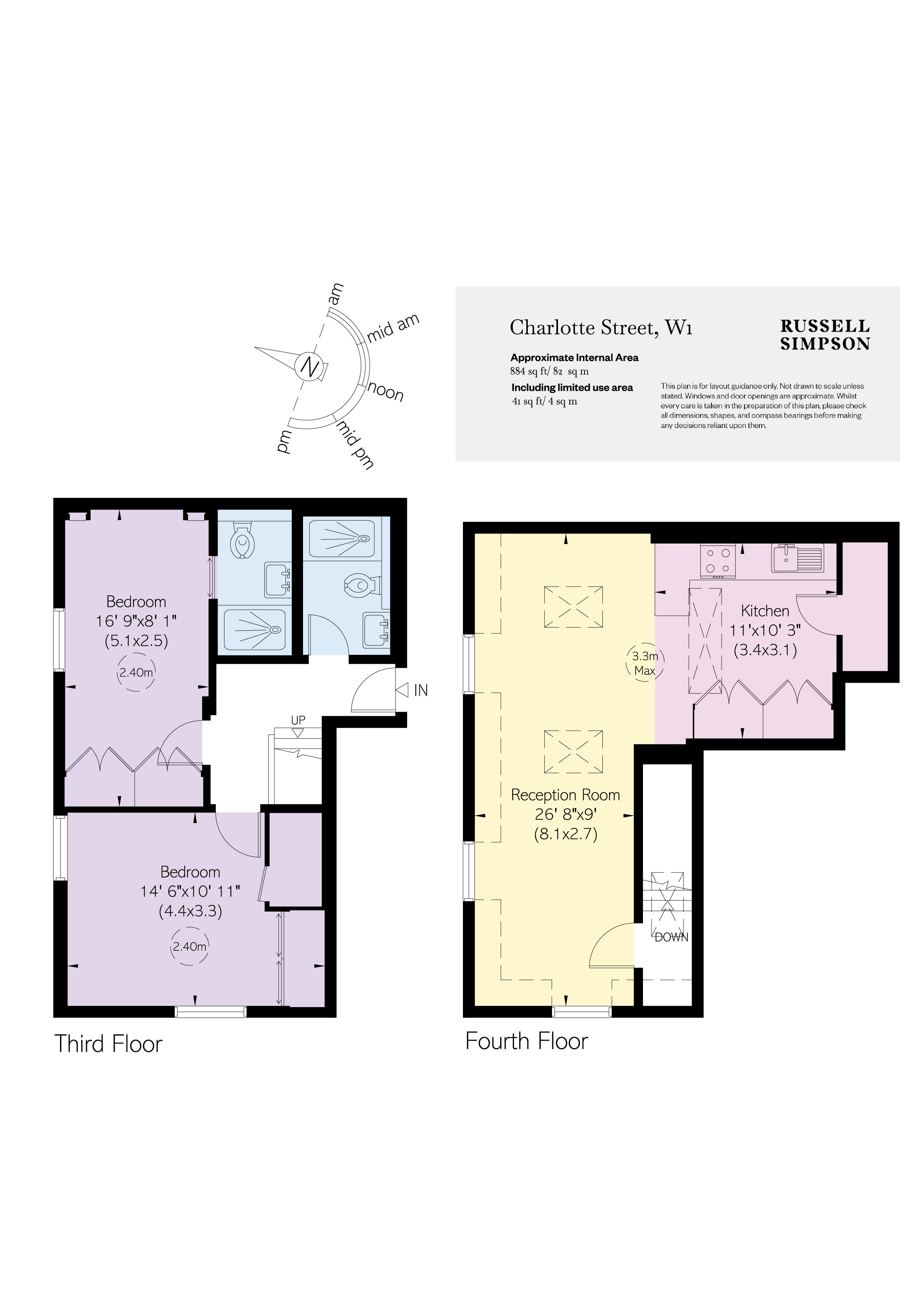 3, 14a, Charlotte Street, Fitzrovia floorplan