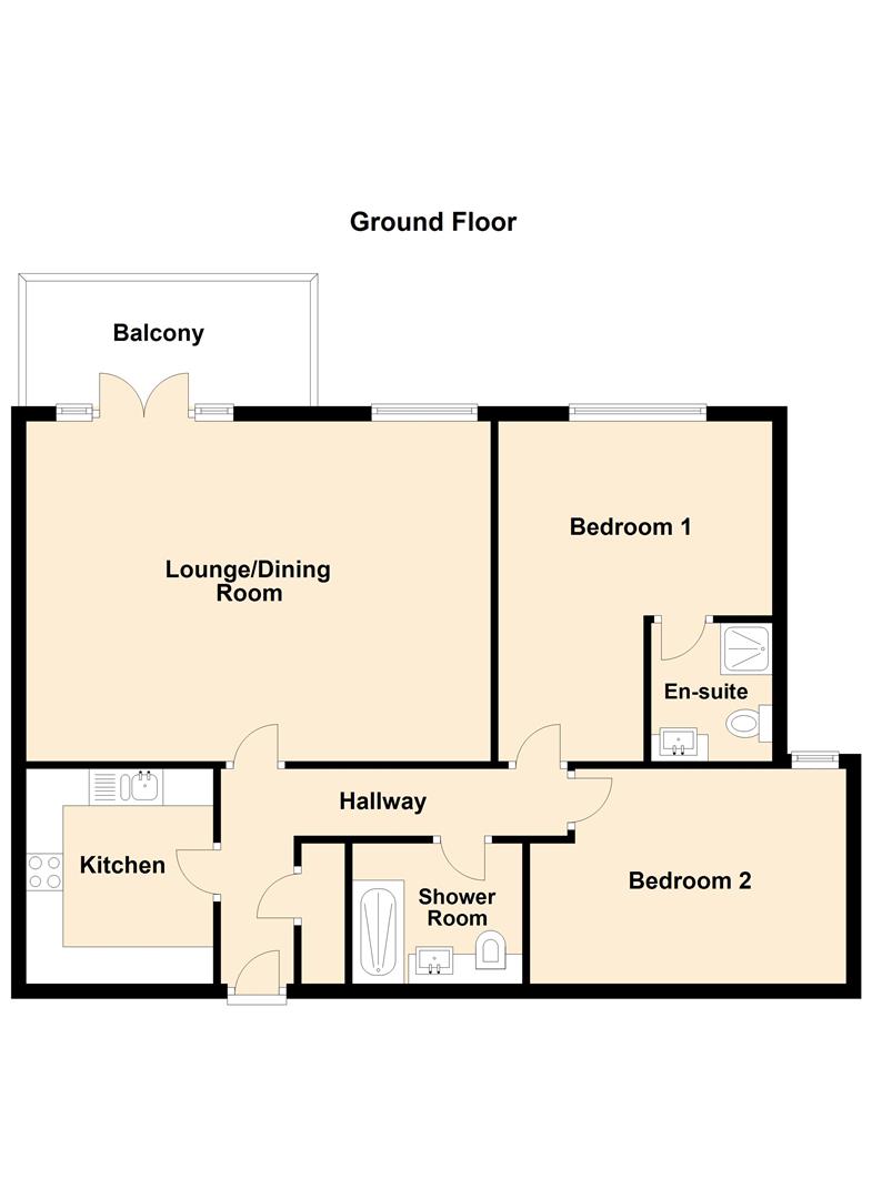 Brown Edge Road, Buxton SK17, 2 bedroom flat for sale 61631864