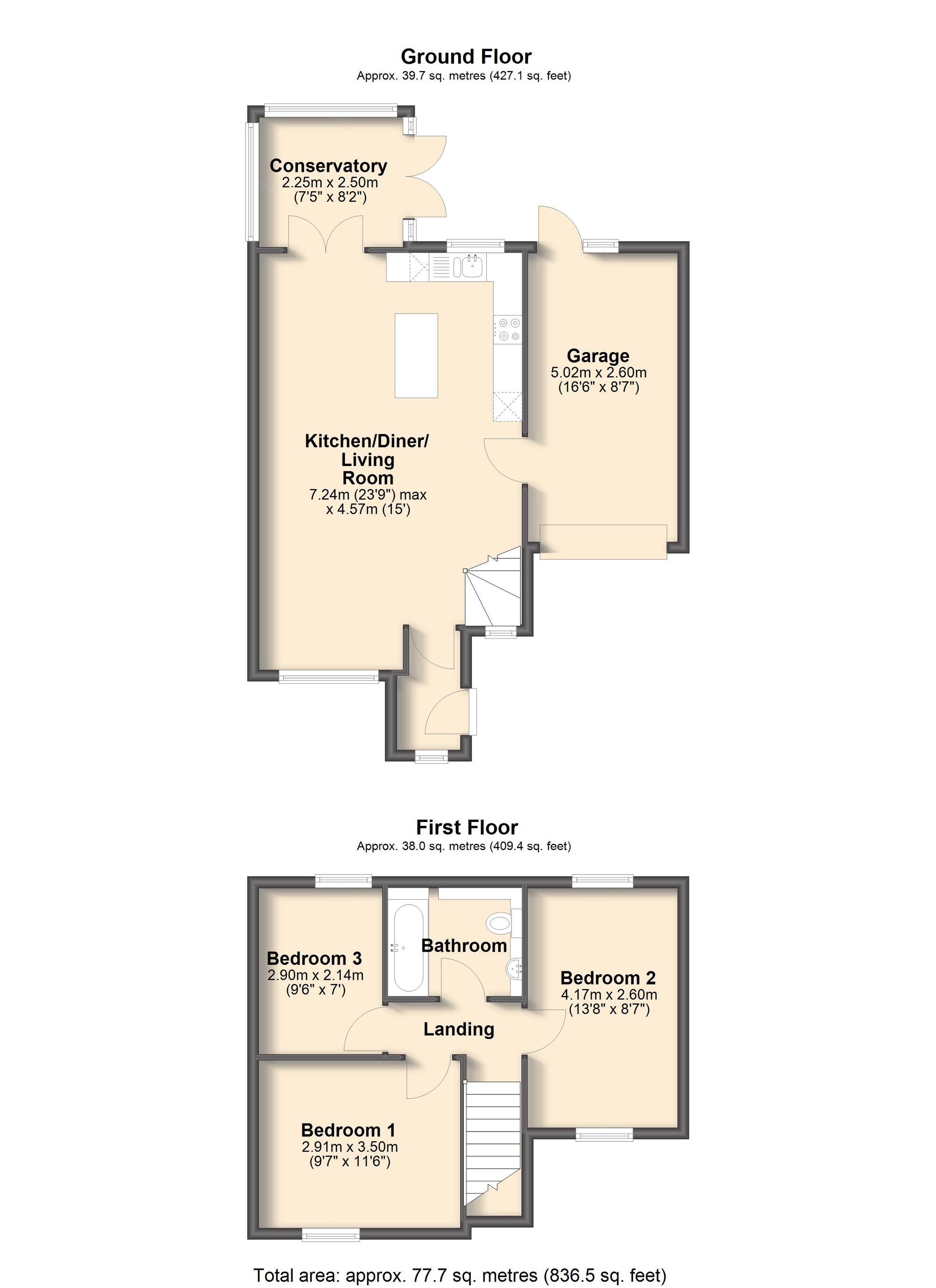 38 Bentham Road, Chesterfield floorplan