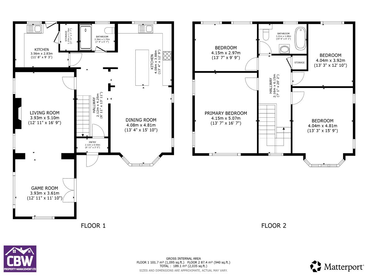 Borth floorplan